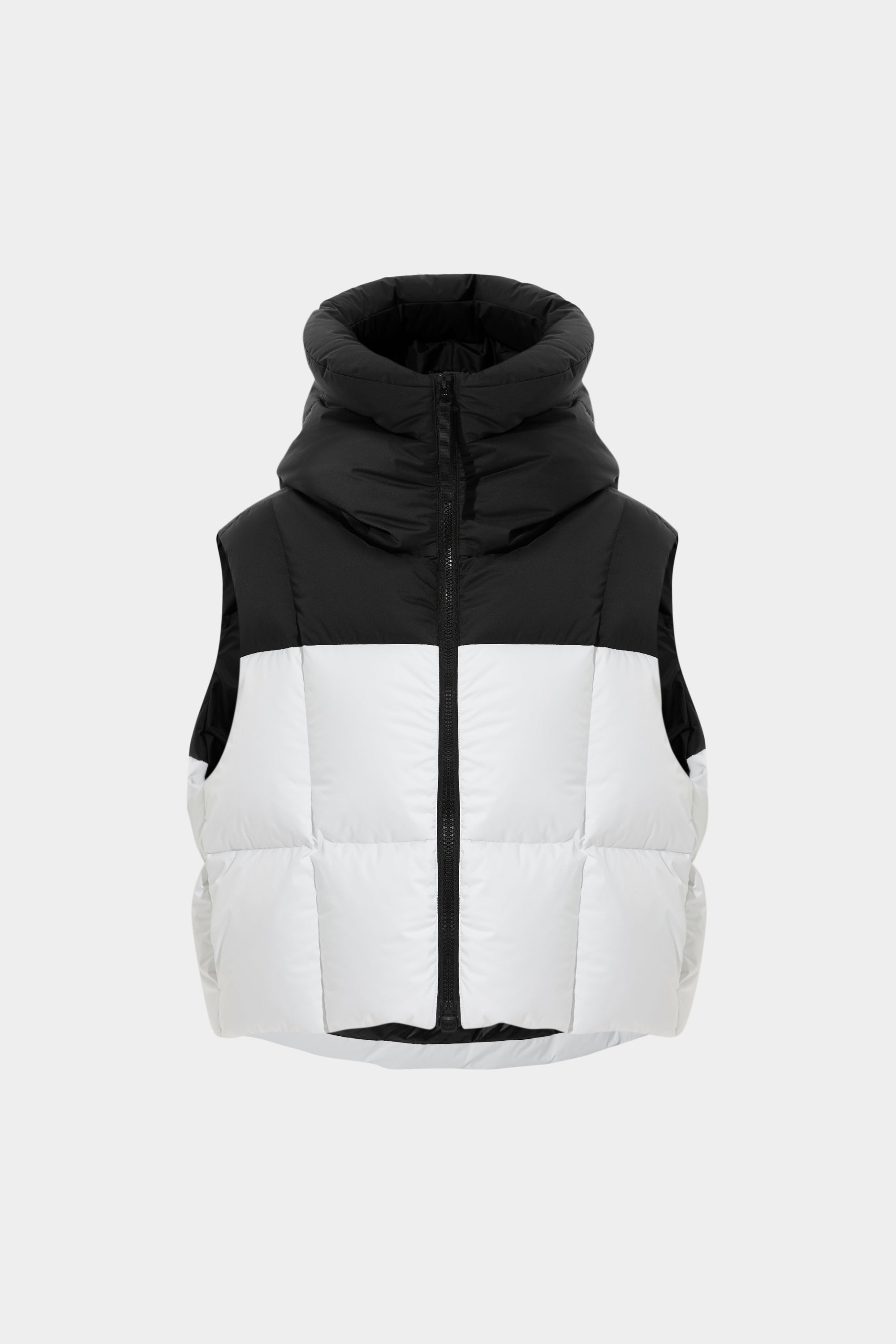 DOUBLE APRES SKI WENDY VEST TEC PT BLACK + WHITE