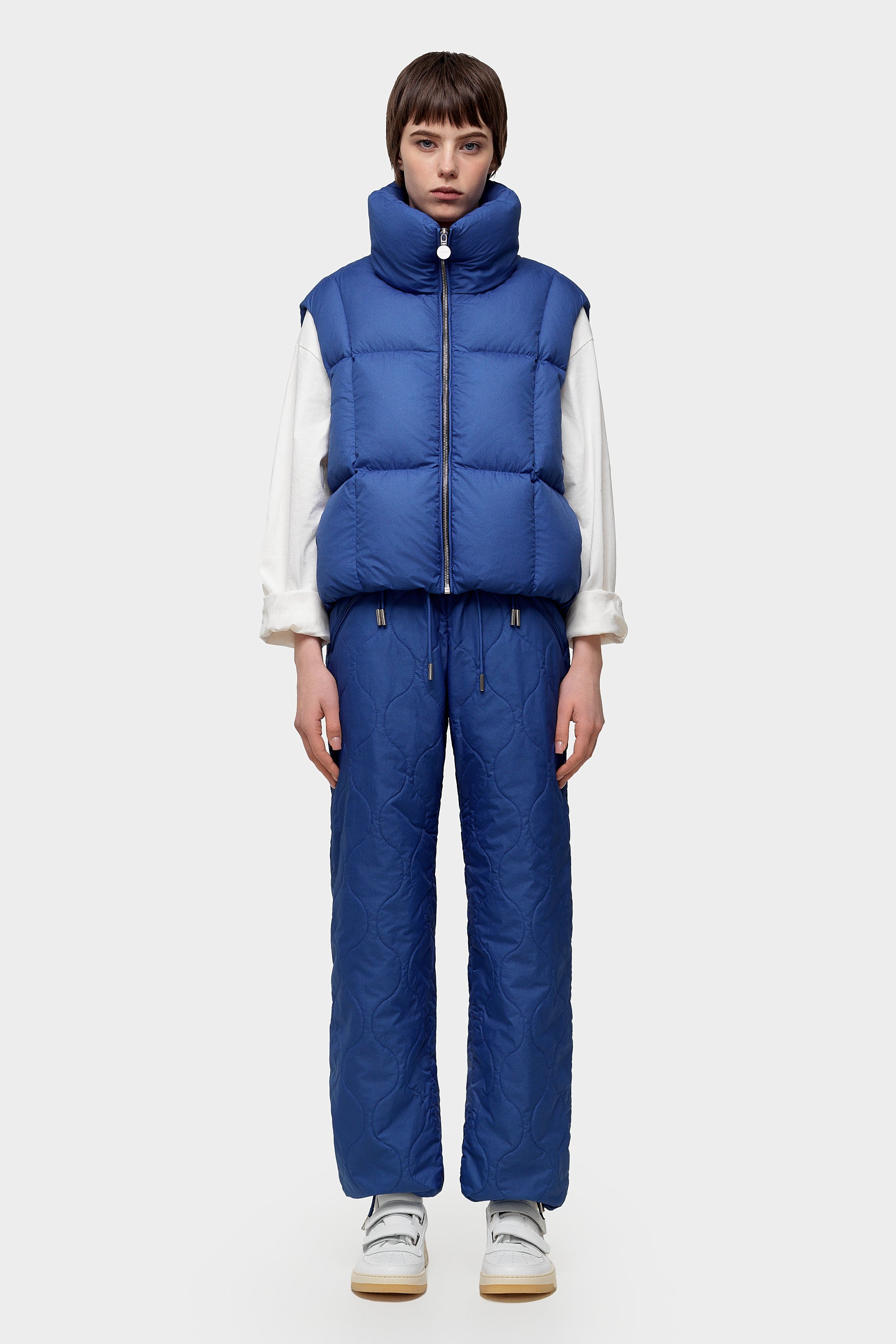 Zip Vest Ketchup Blue