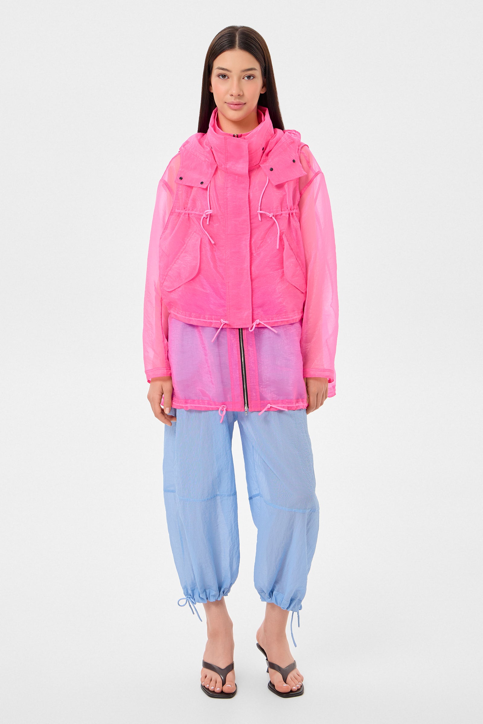 Light Ember Coat Neon Pink