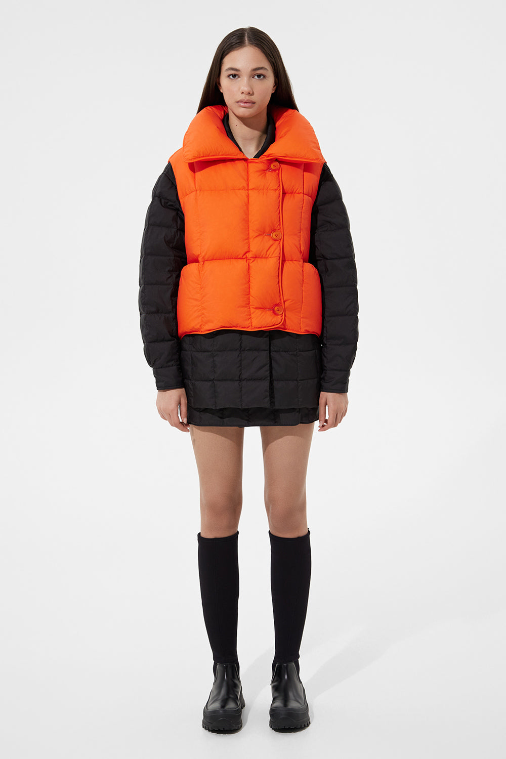 Cozy Vest Micro Brick Orange