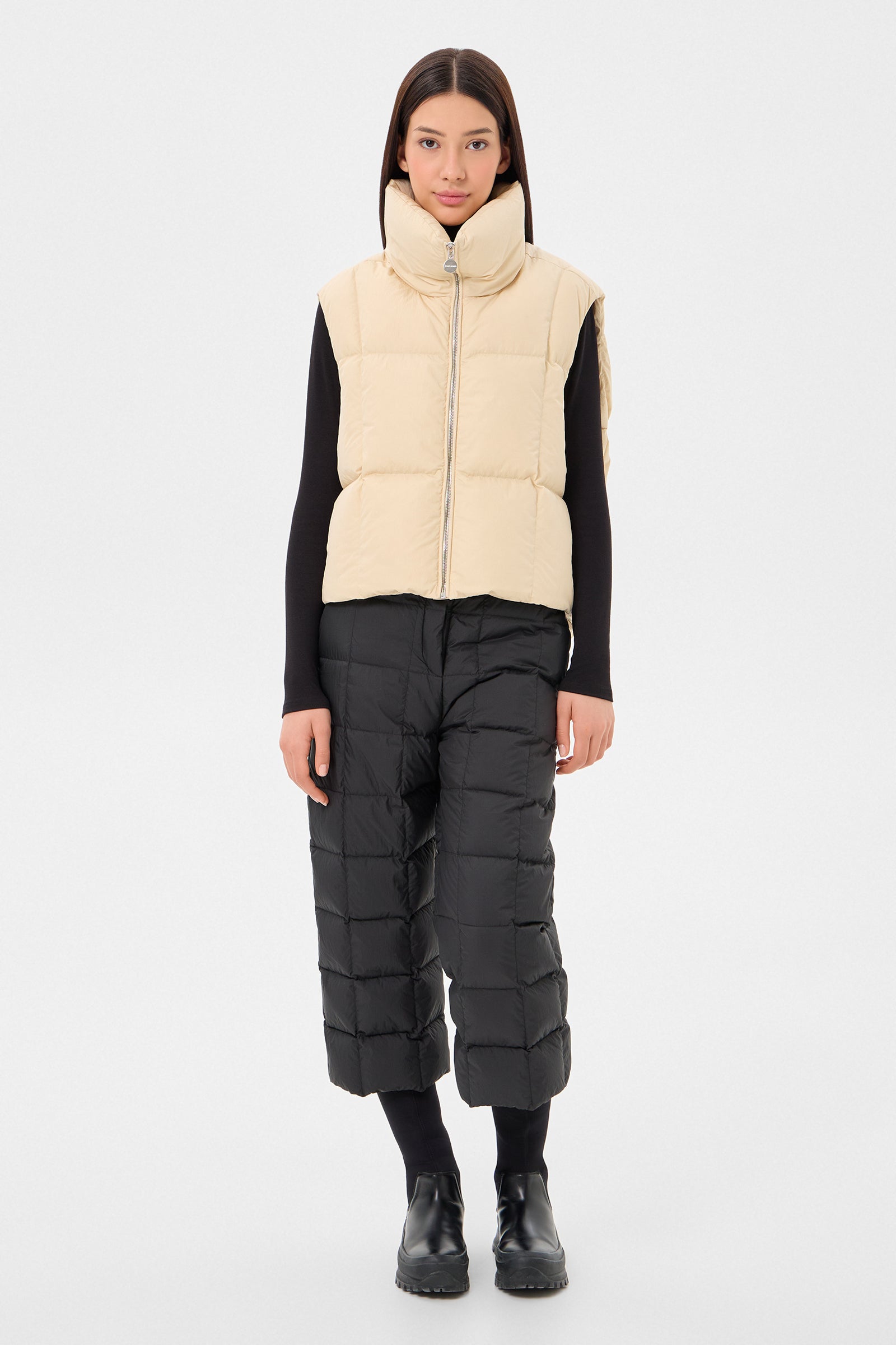 ZIP VEST ENNIO BEIGE
