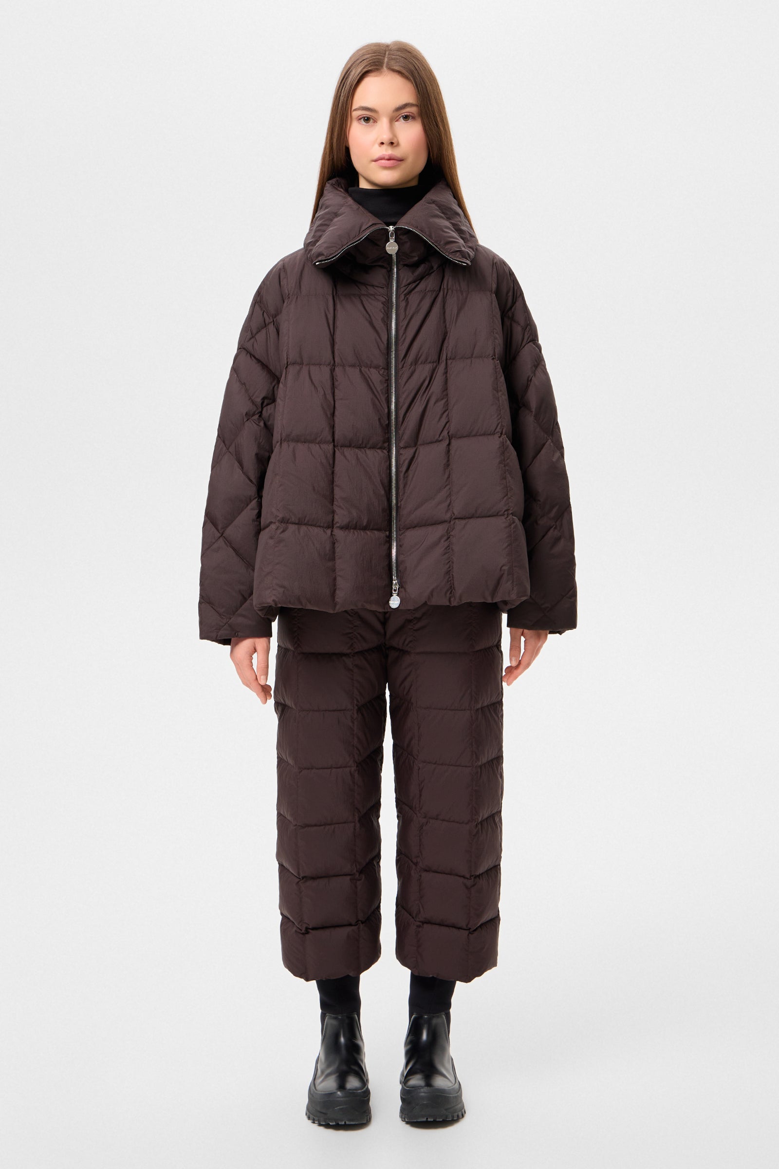 COZY ARCO JACKET MICRO BROWN