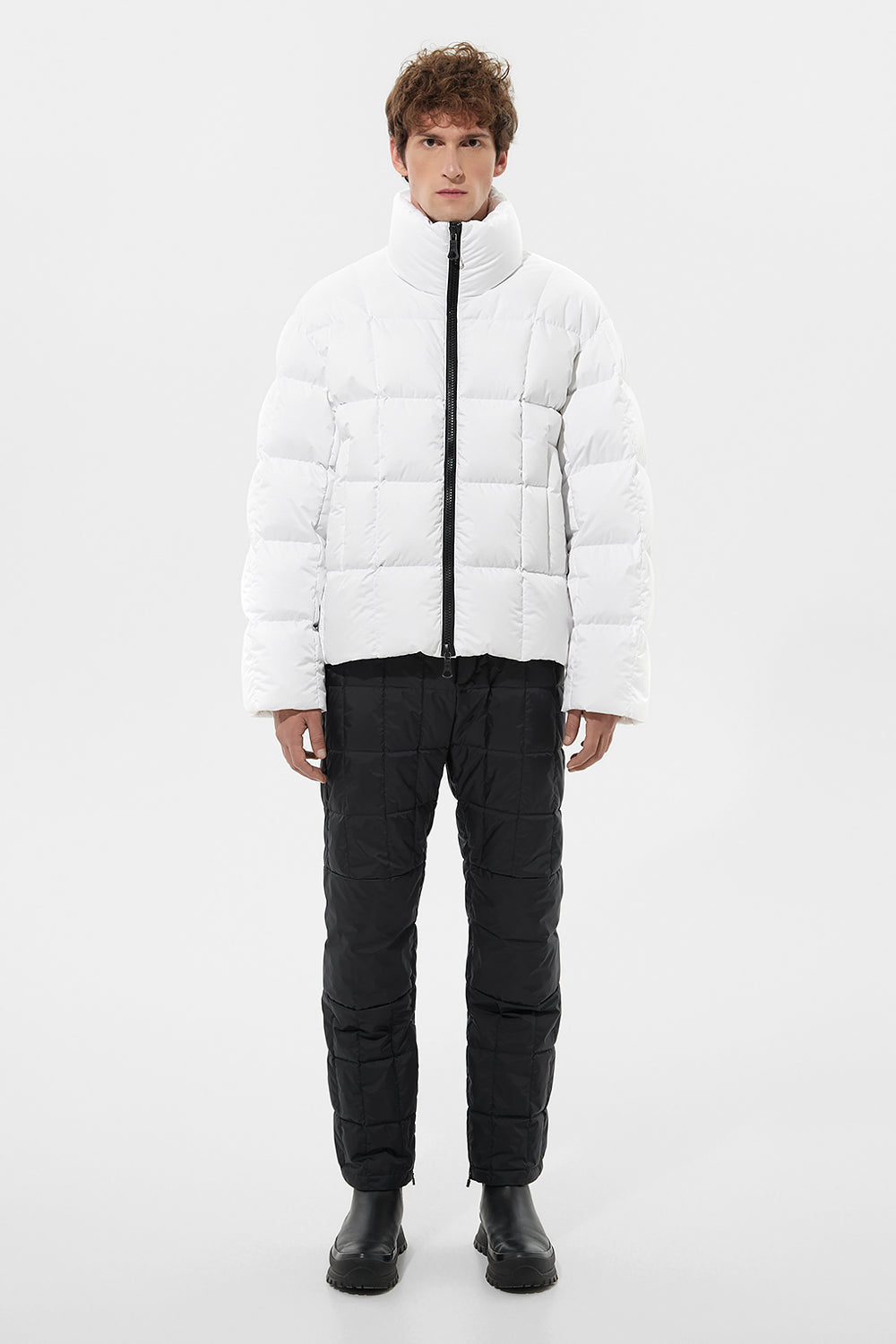 Apres Ski Shorts Jacket Man Tec White