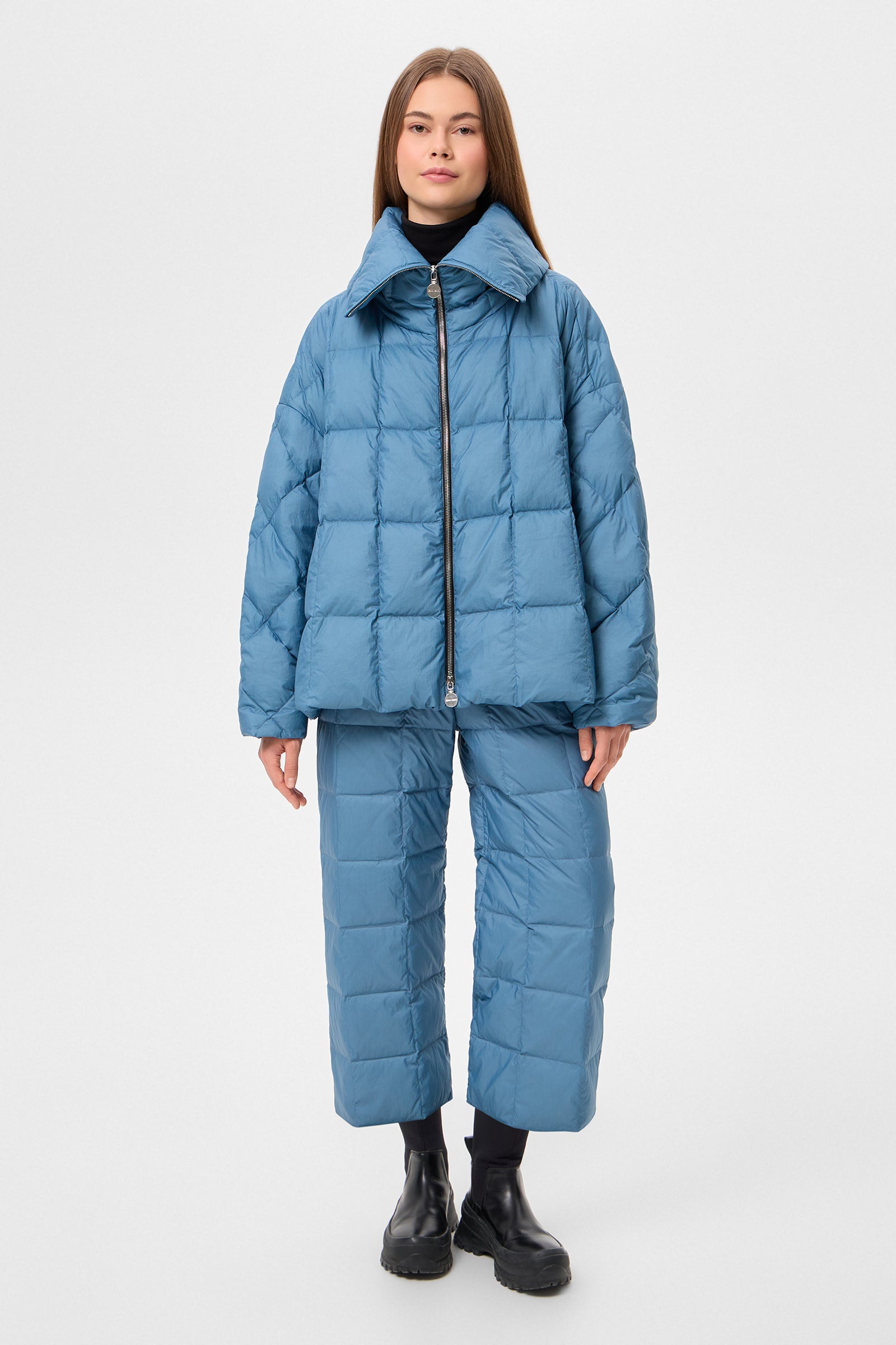 COZY ARCO JACKET MICRO STONE BLUE