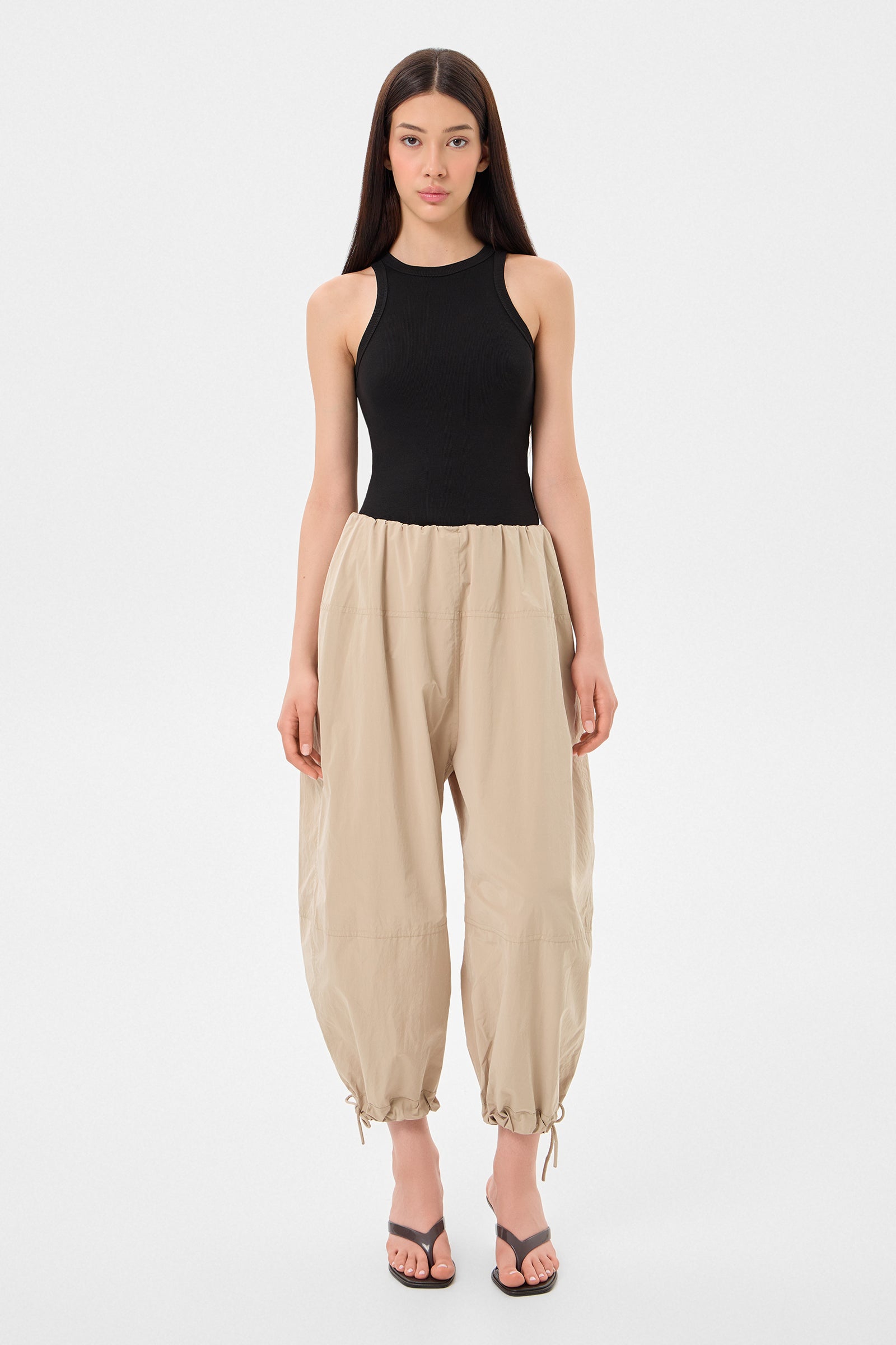Light Ballon Pants Scooter Beige
