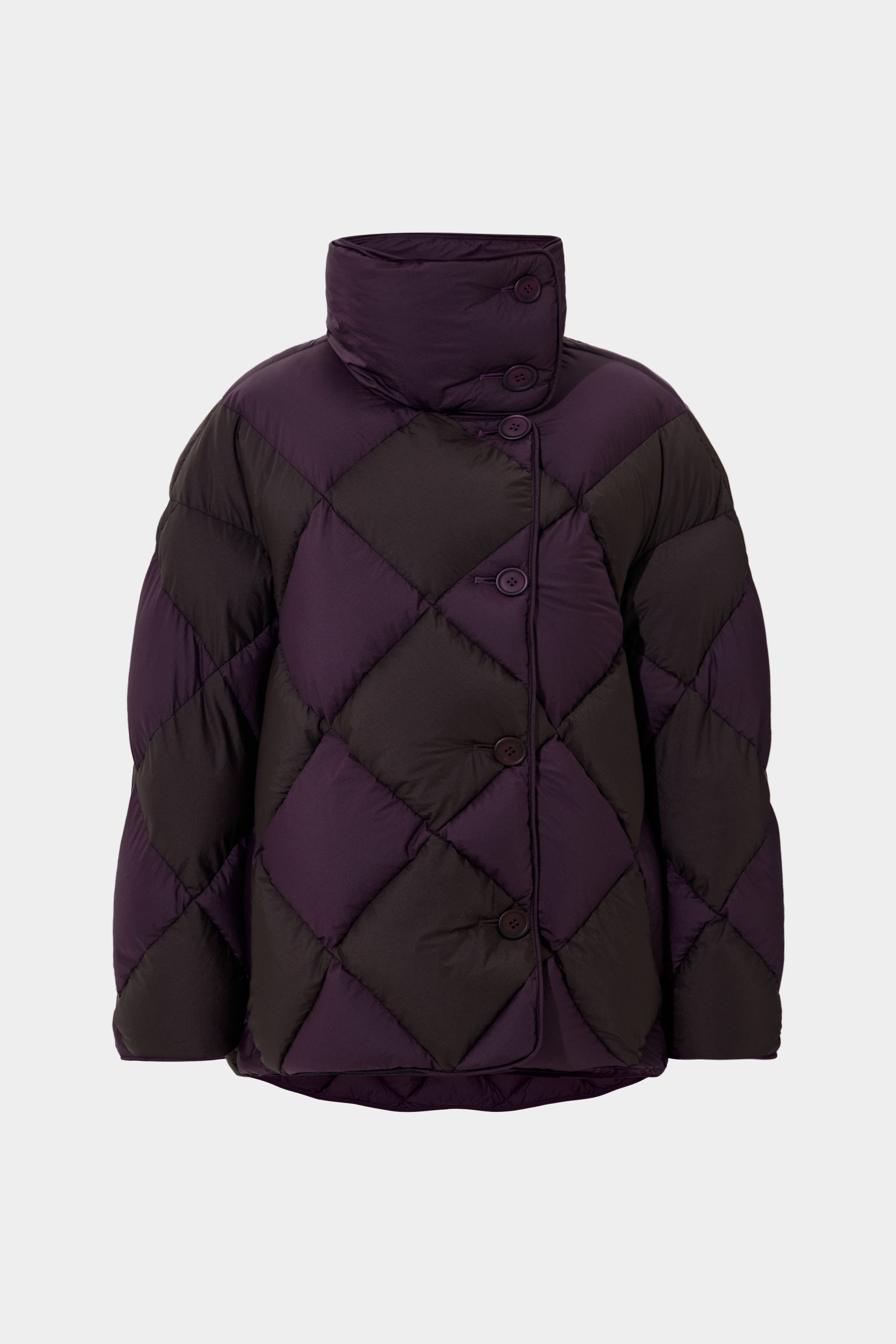 Diamond Cozy Queen Jacket Micro Pomegranate + Micro Brown