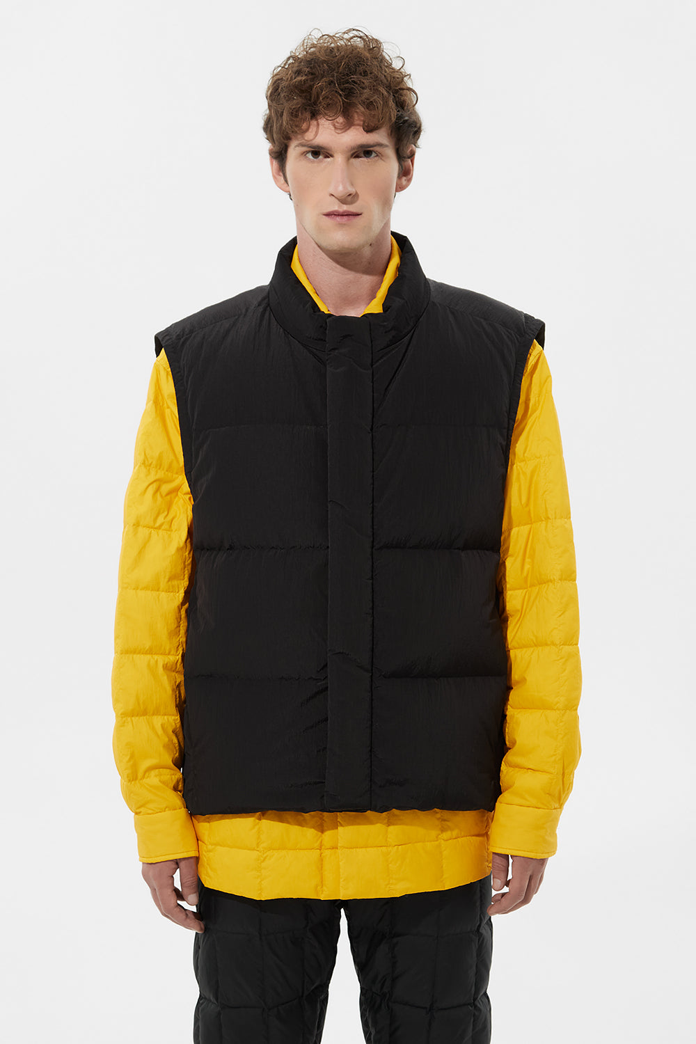 Cloud Vest Man Rib Black