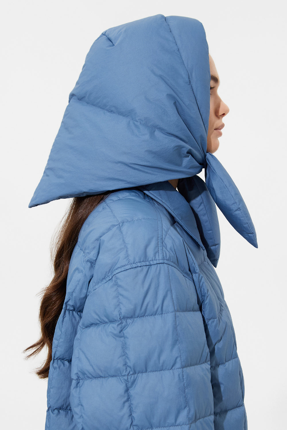 Hustka Hood Micro Stone Blue