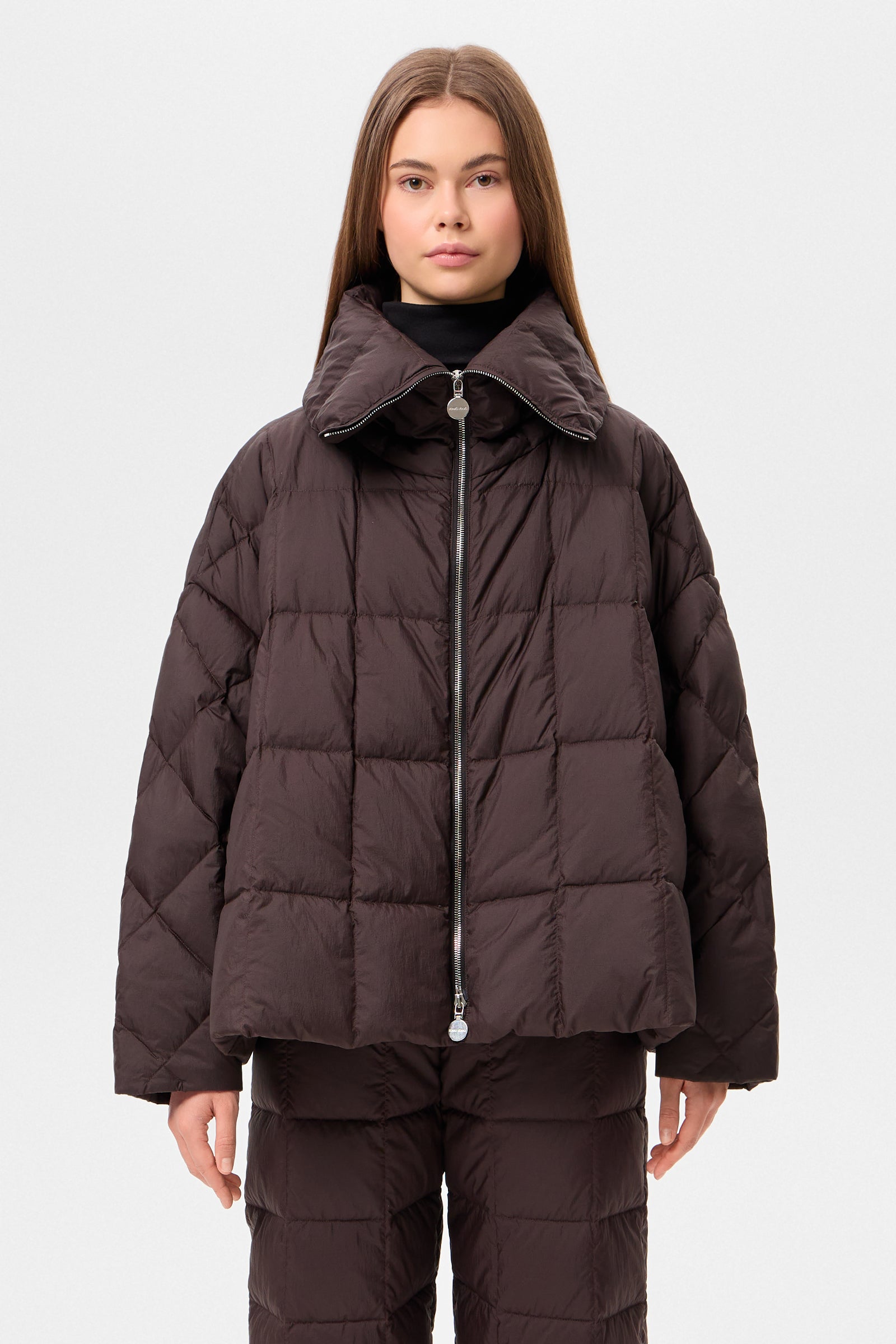 COZY ARCO JACKET MICRO BROWN