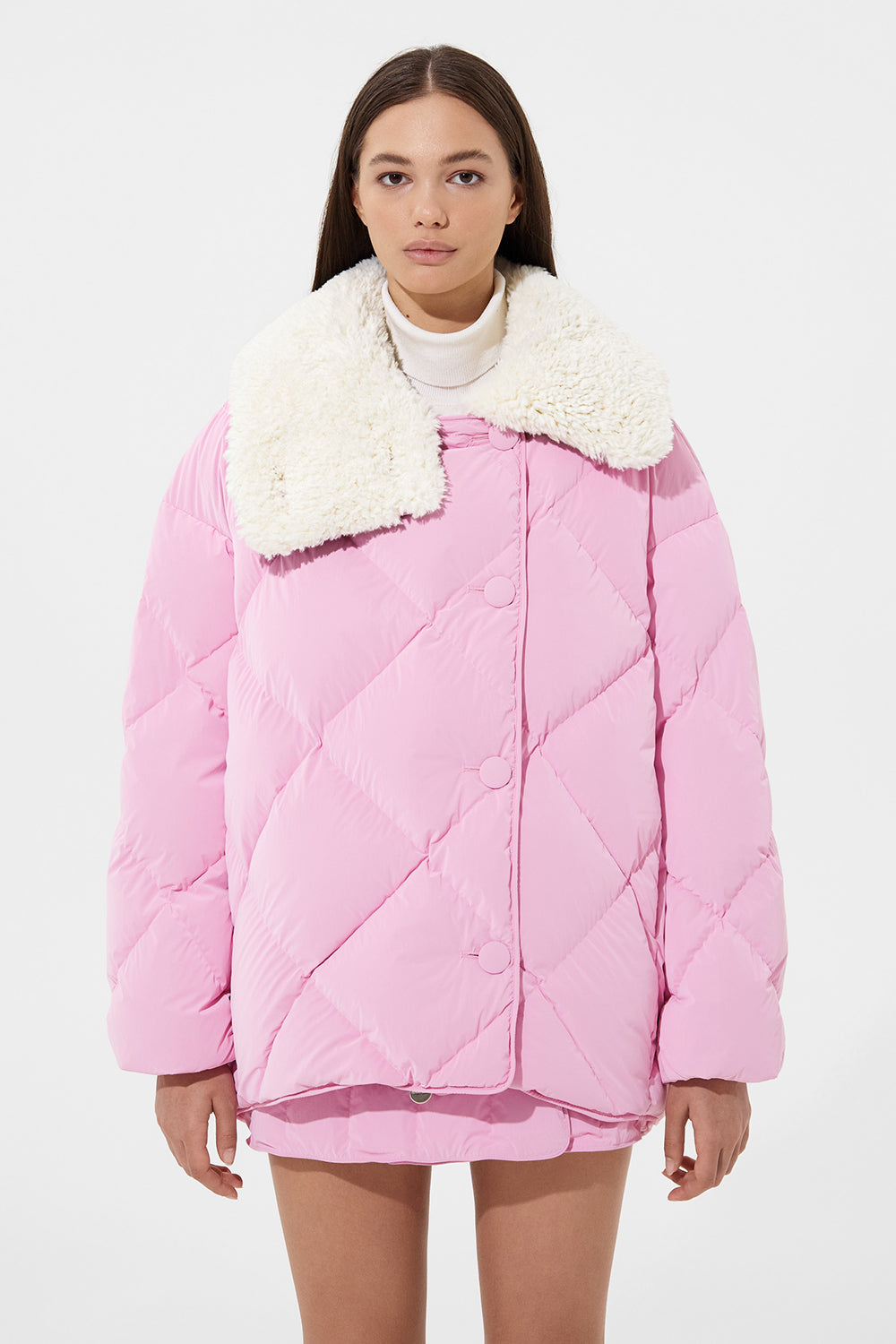 Shearling Queen Jacket Powder Pink