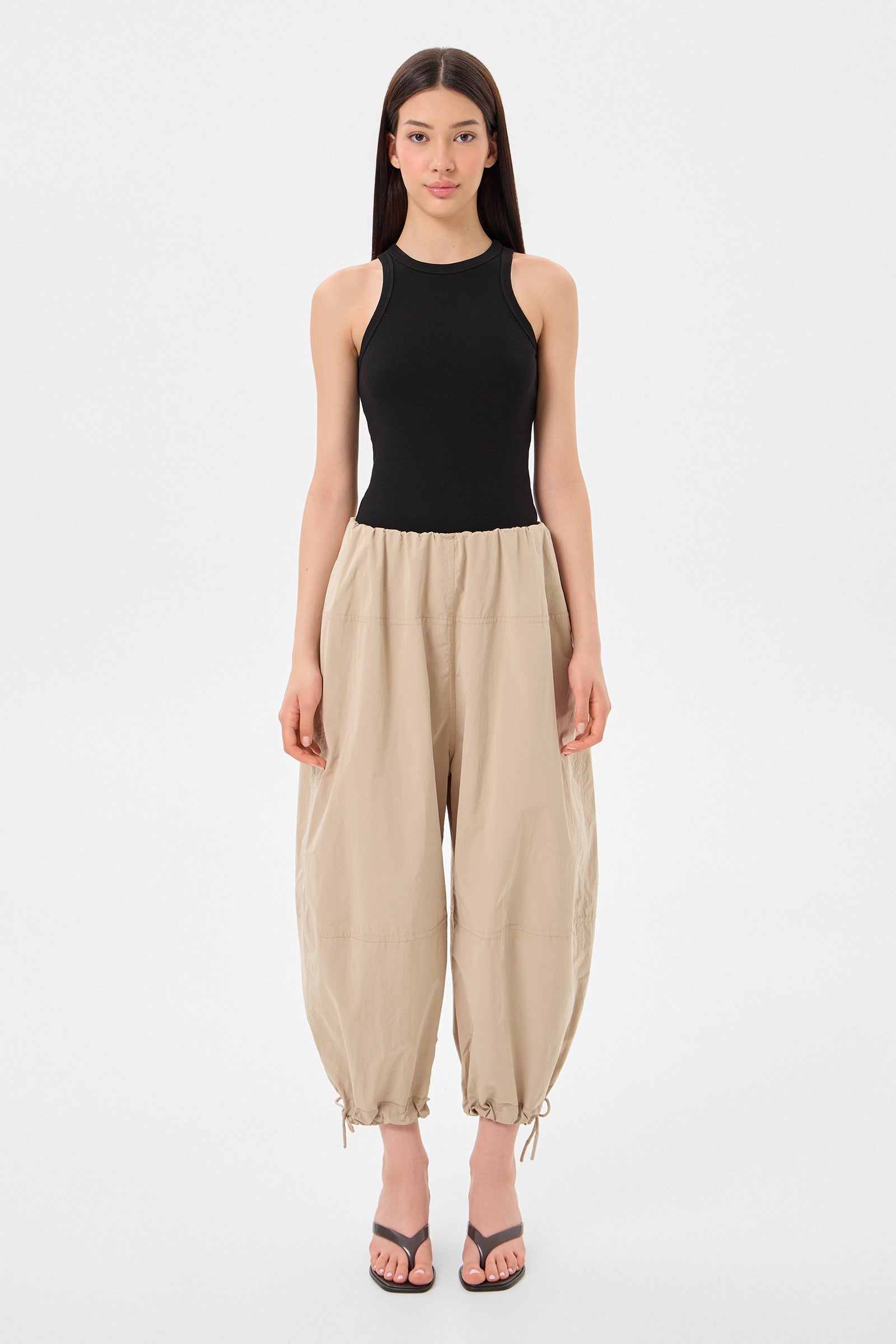 Light Ballon Pants Scooter Beige
