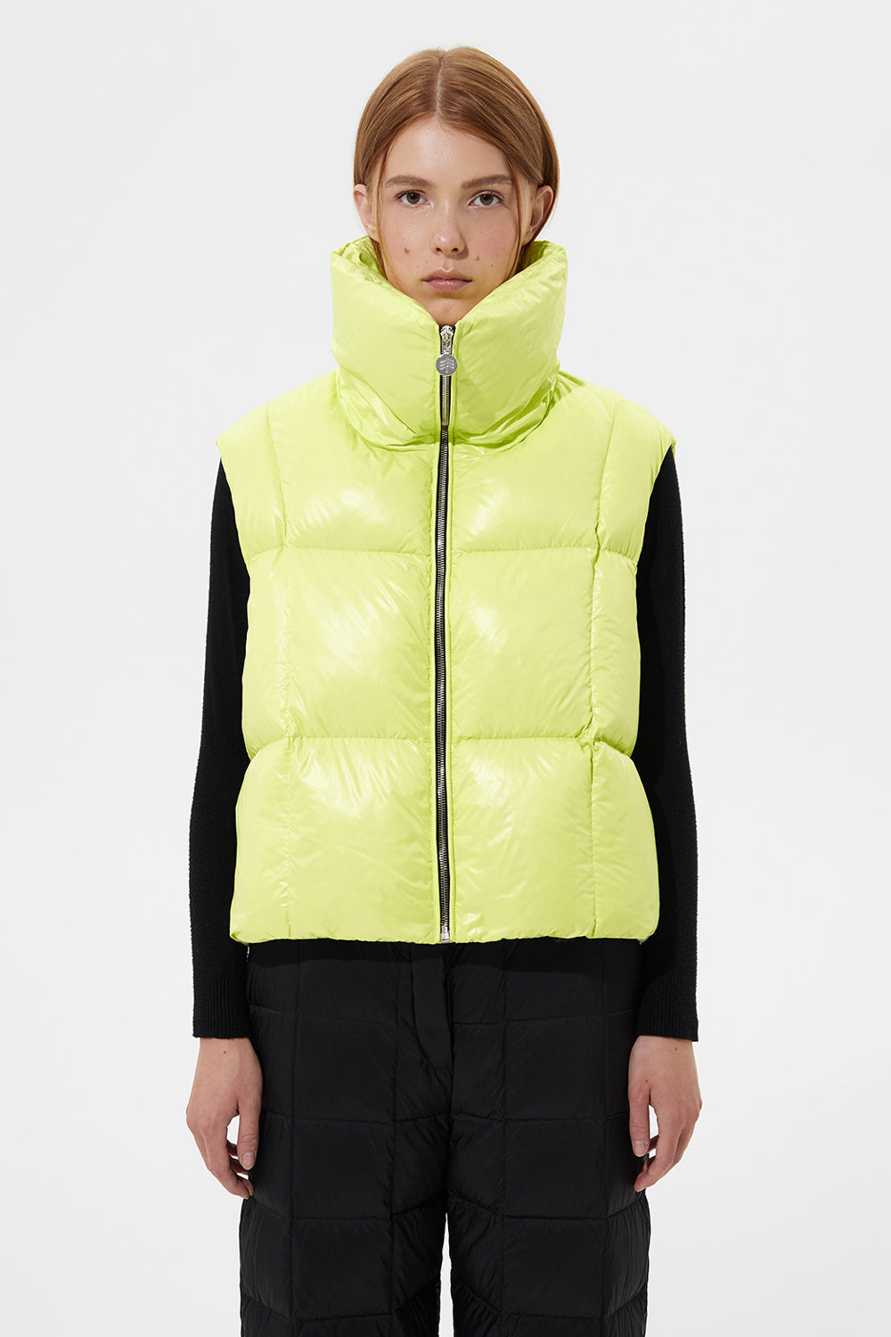 Zip Vest Silky Lime