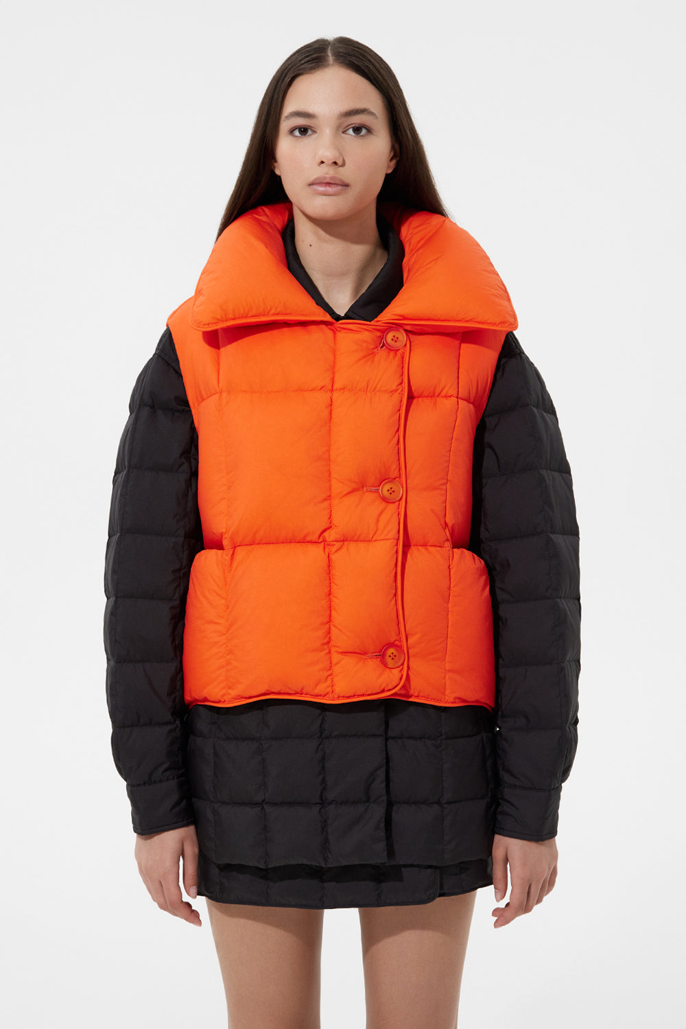 Cozy Vest Micro Brick Orange