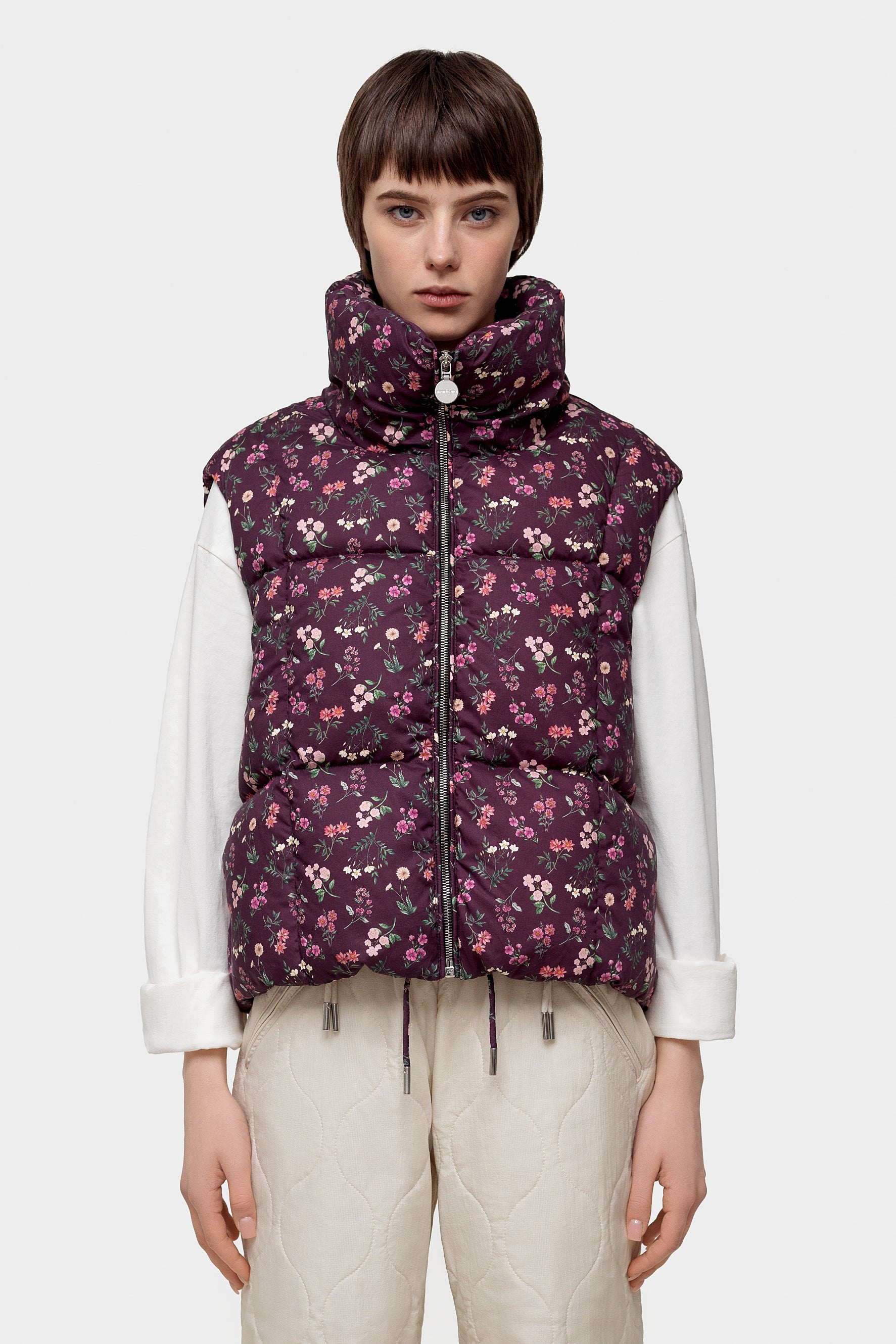 Zip Vest Annie Plum