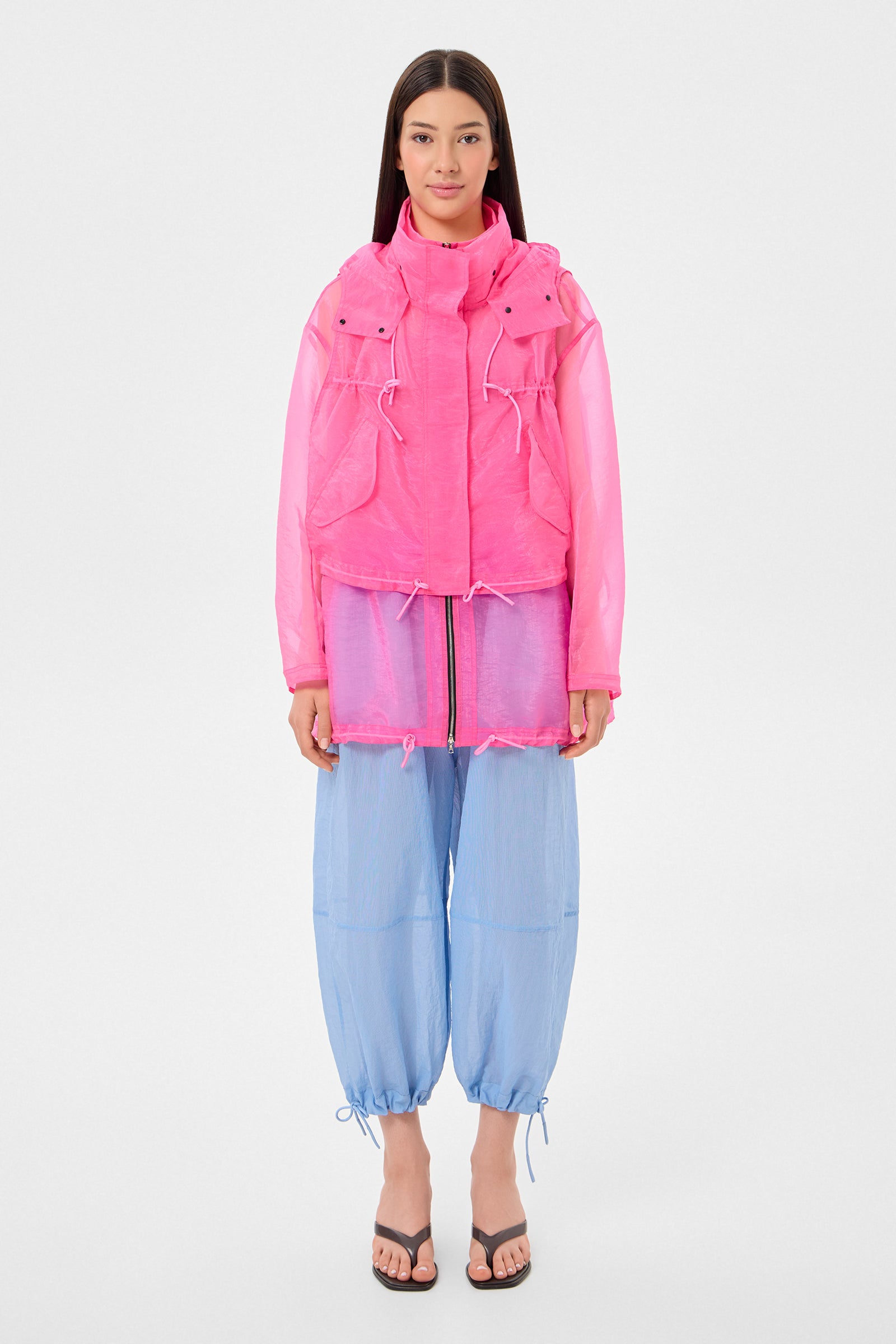 Light Ember Coat Neon Pink