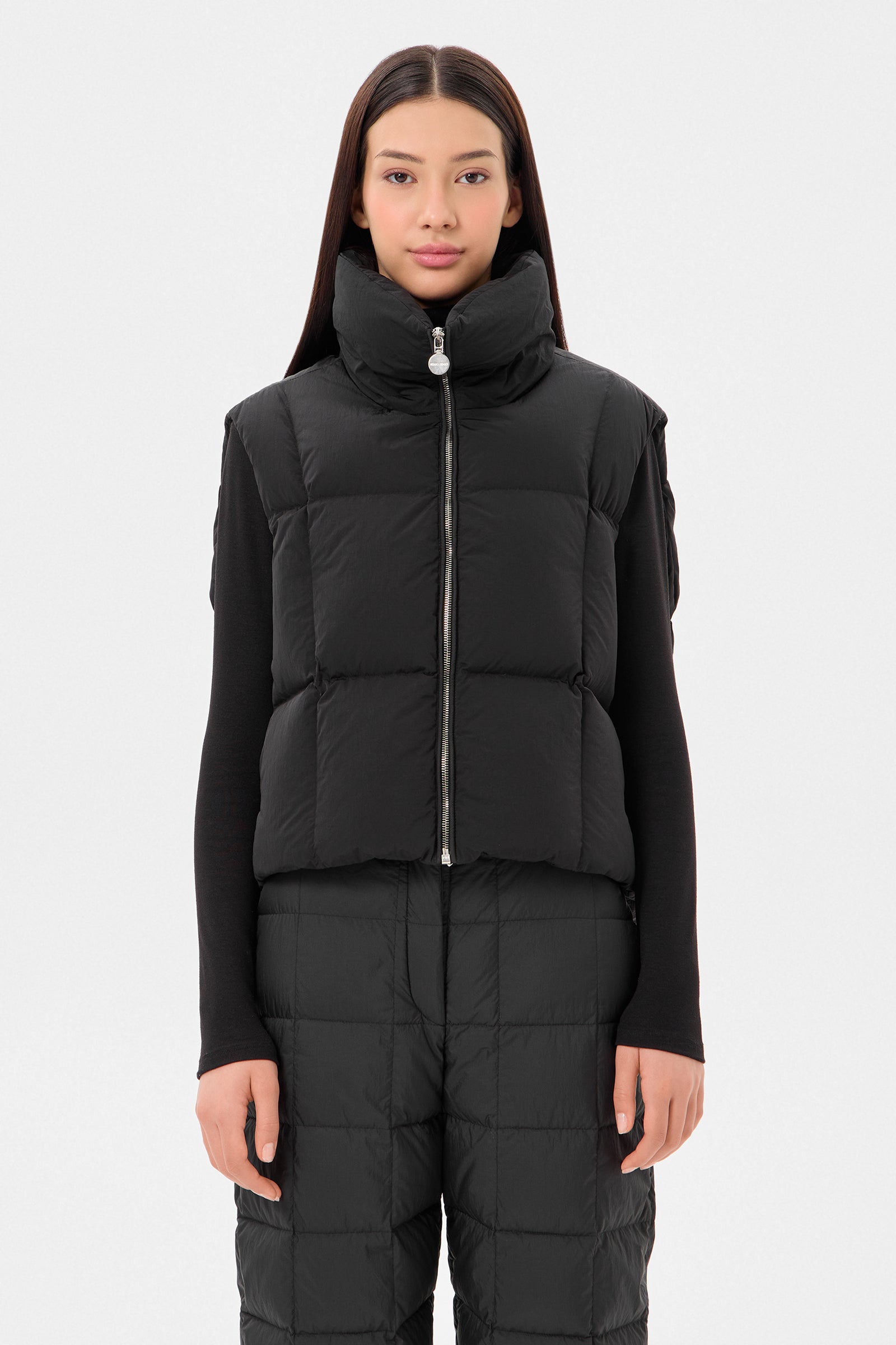 ZIP VEST LEON BLACK