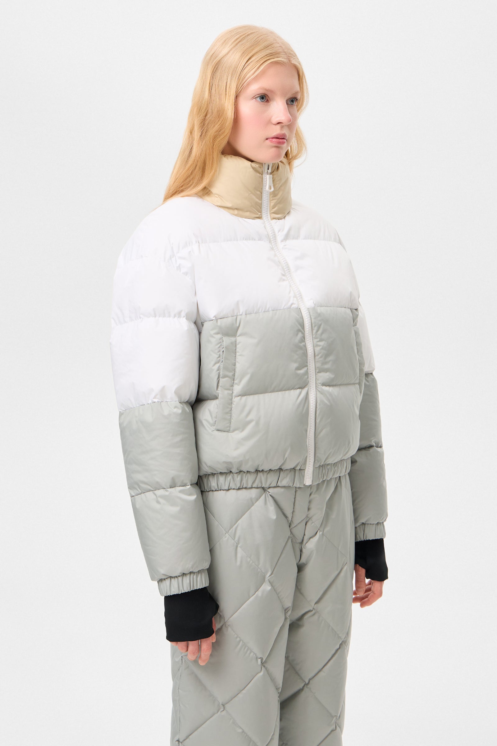 MULTI APRES SKI COOL JACKET TEC BEIGE + WHITE + GREY