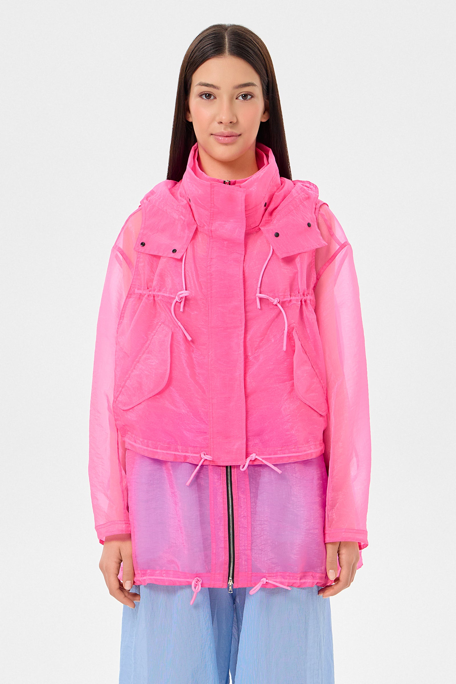 Light Ember Coat Neon Pink