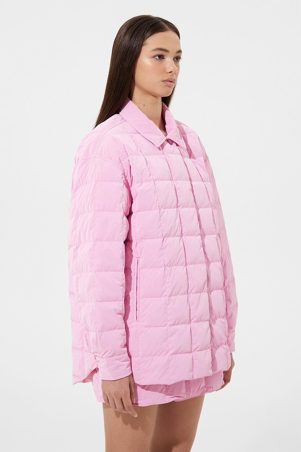 Kalik Down Shirt Powder Pink