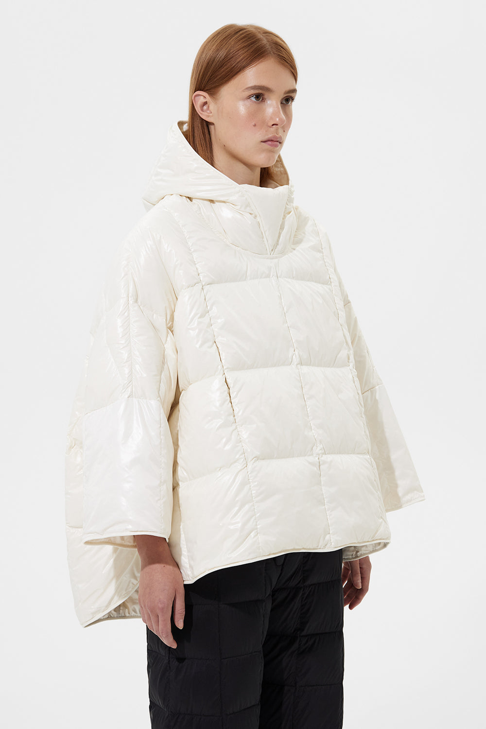 Poncho Silky White
