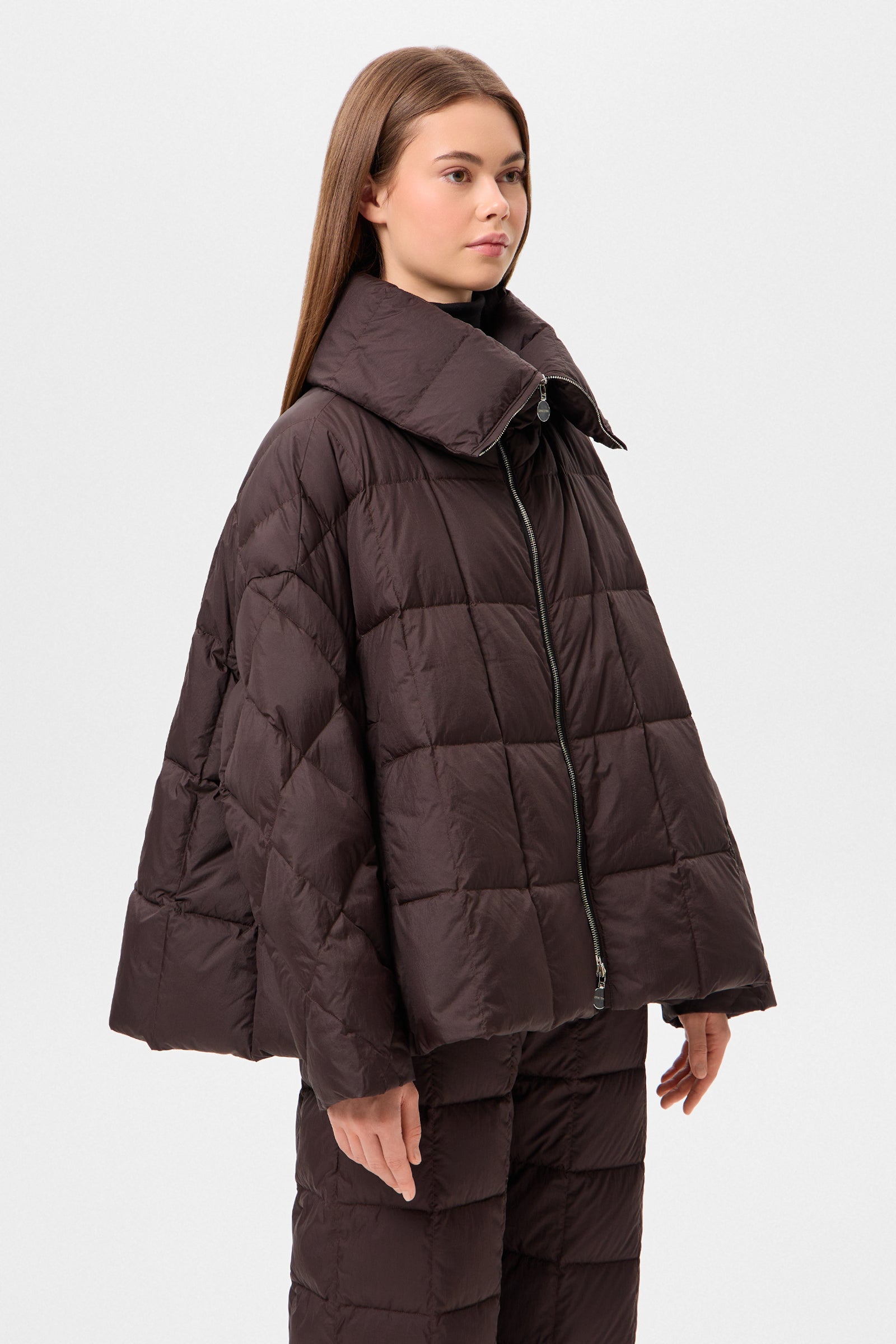 COZY ARCO JACKET MICRO BROWN