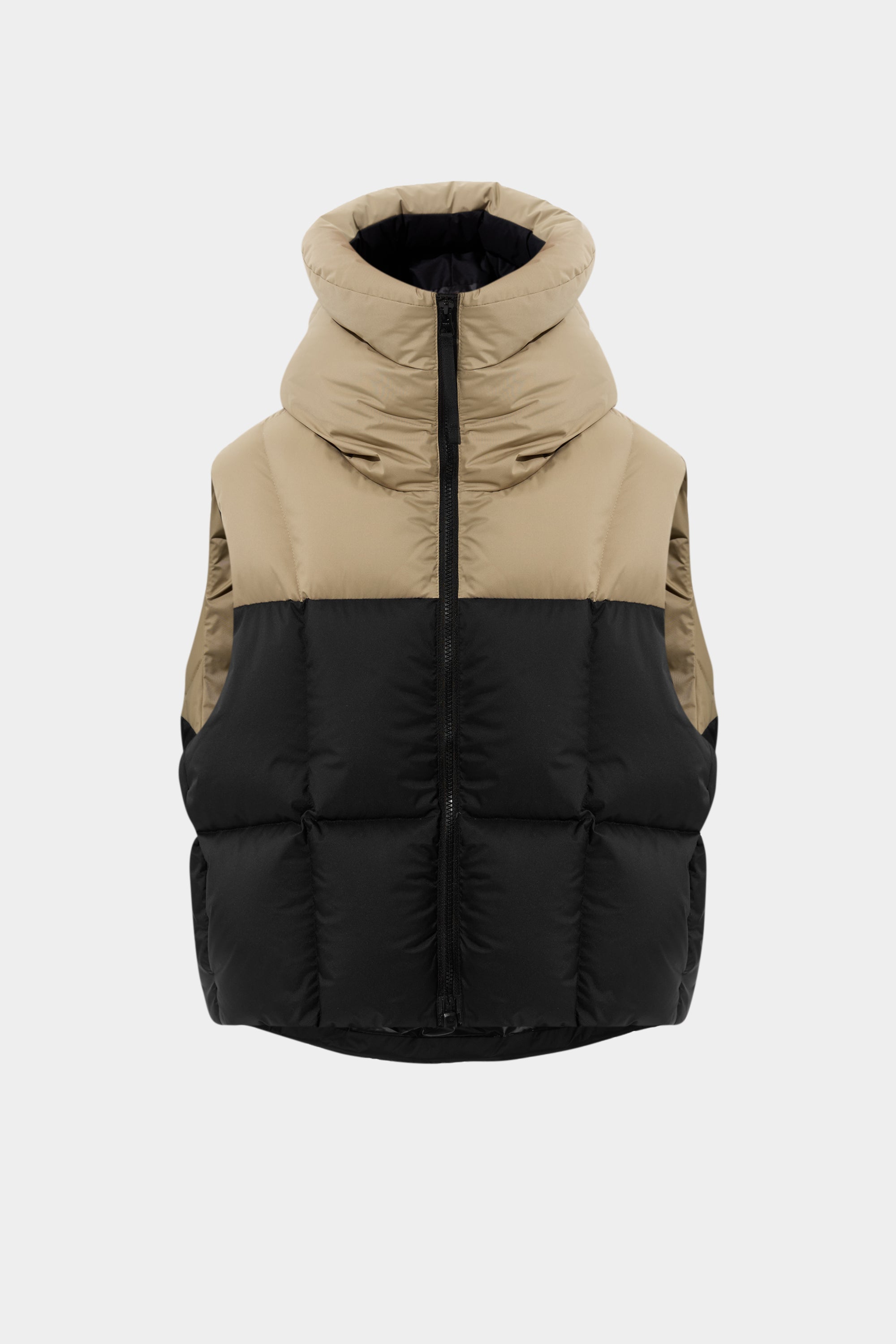 DOUBLE APRES SKI WENDY VEST TEC PT BEIGE + BLACK
