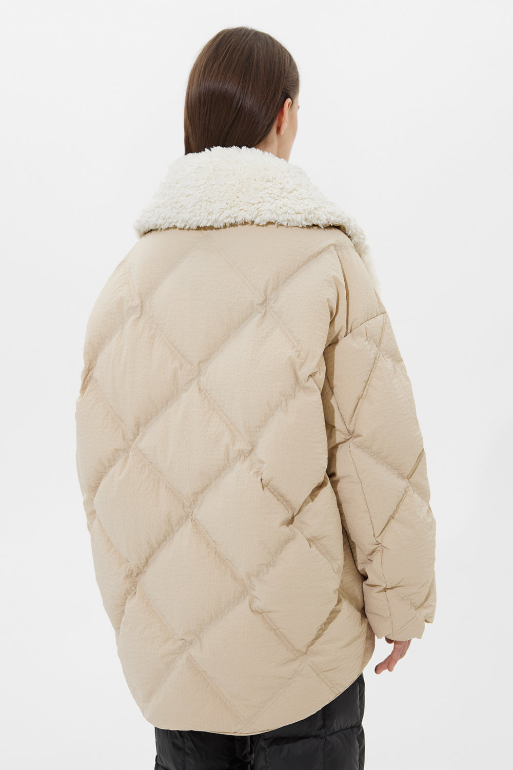 SHEARLING QUEEN STEFANIA CREAM