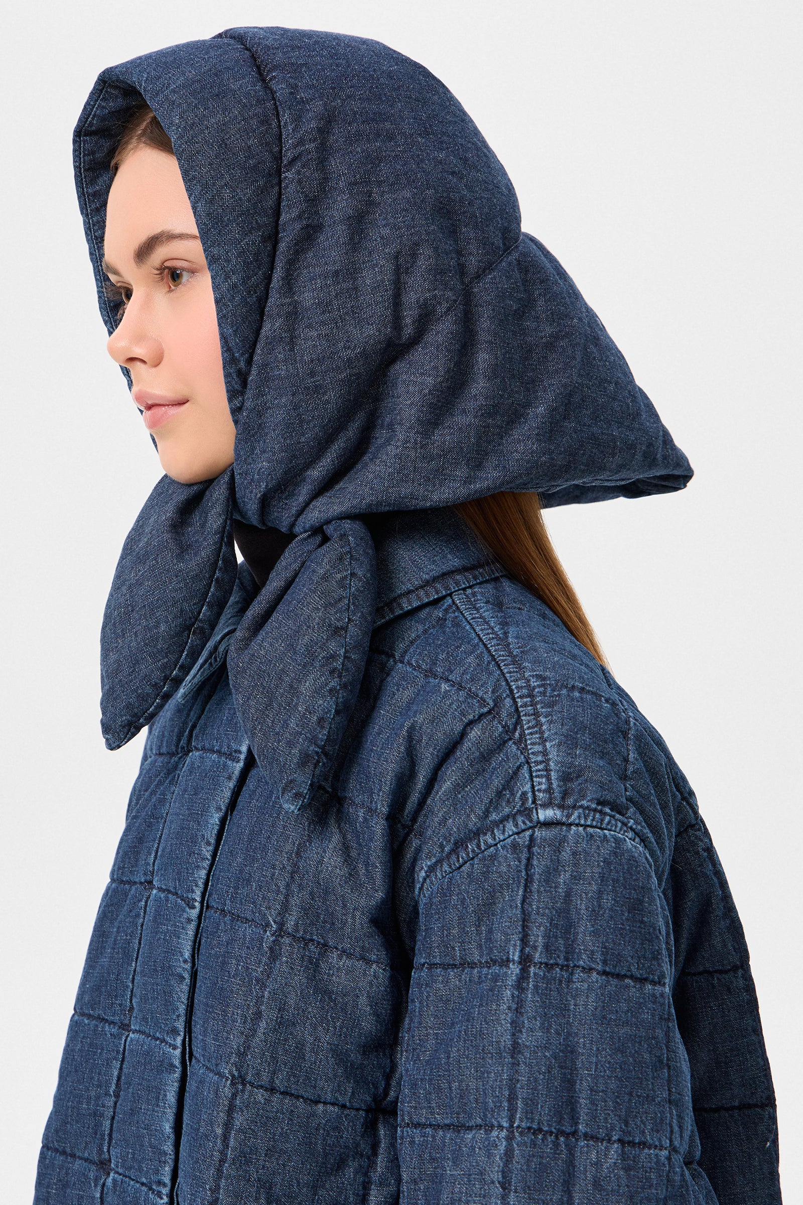 DENIM HUSTKA HOOD BLUE