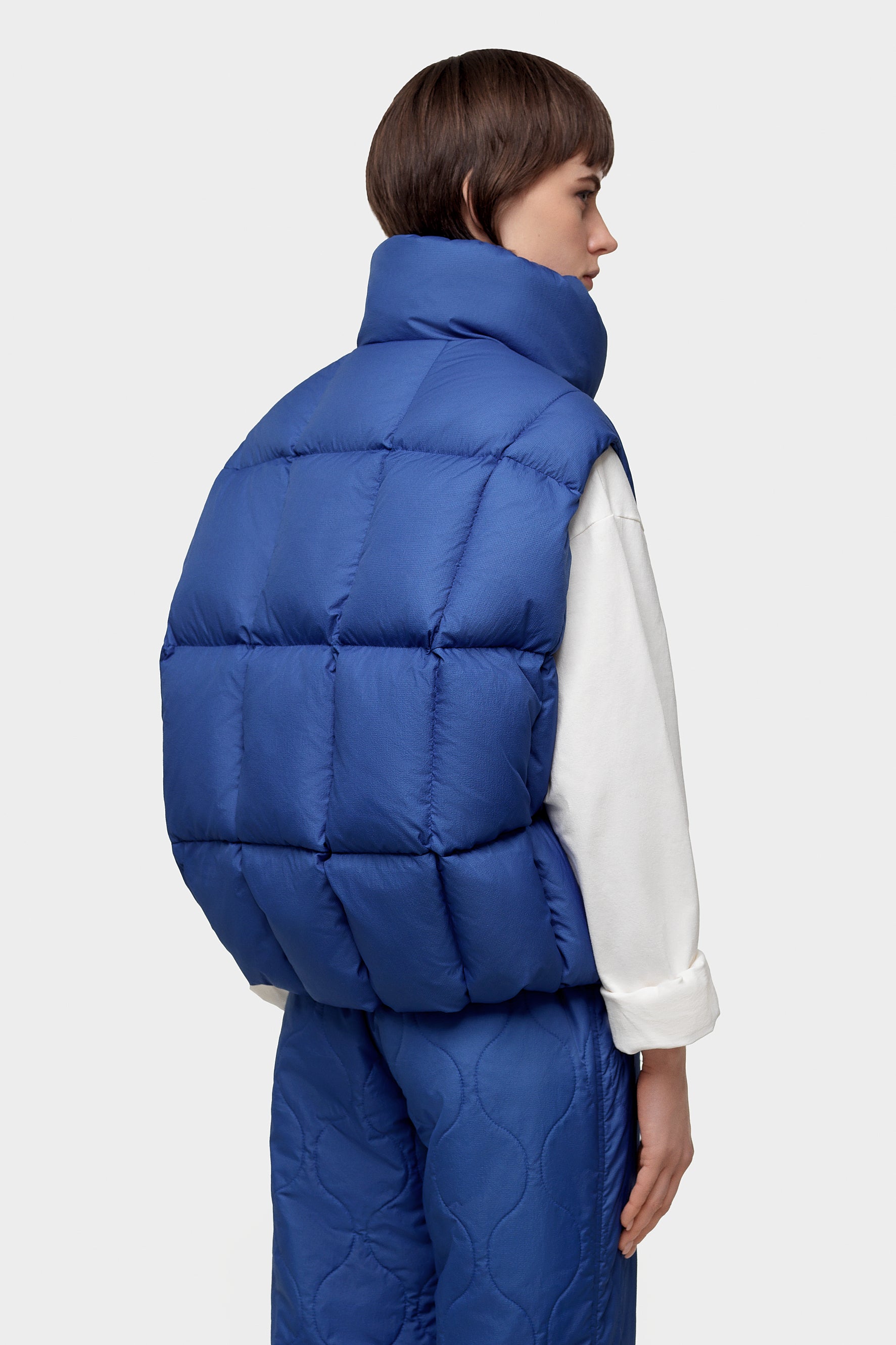 Zip Vest Ketchup Blue