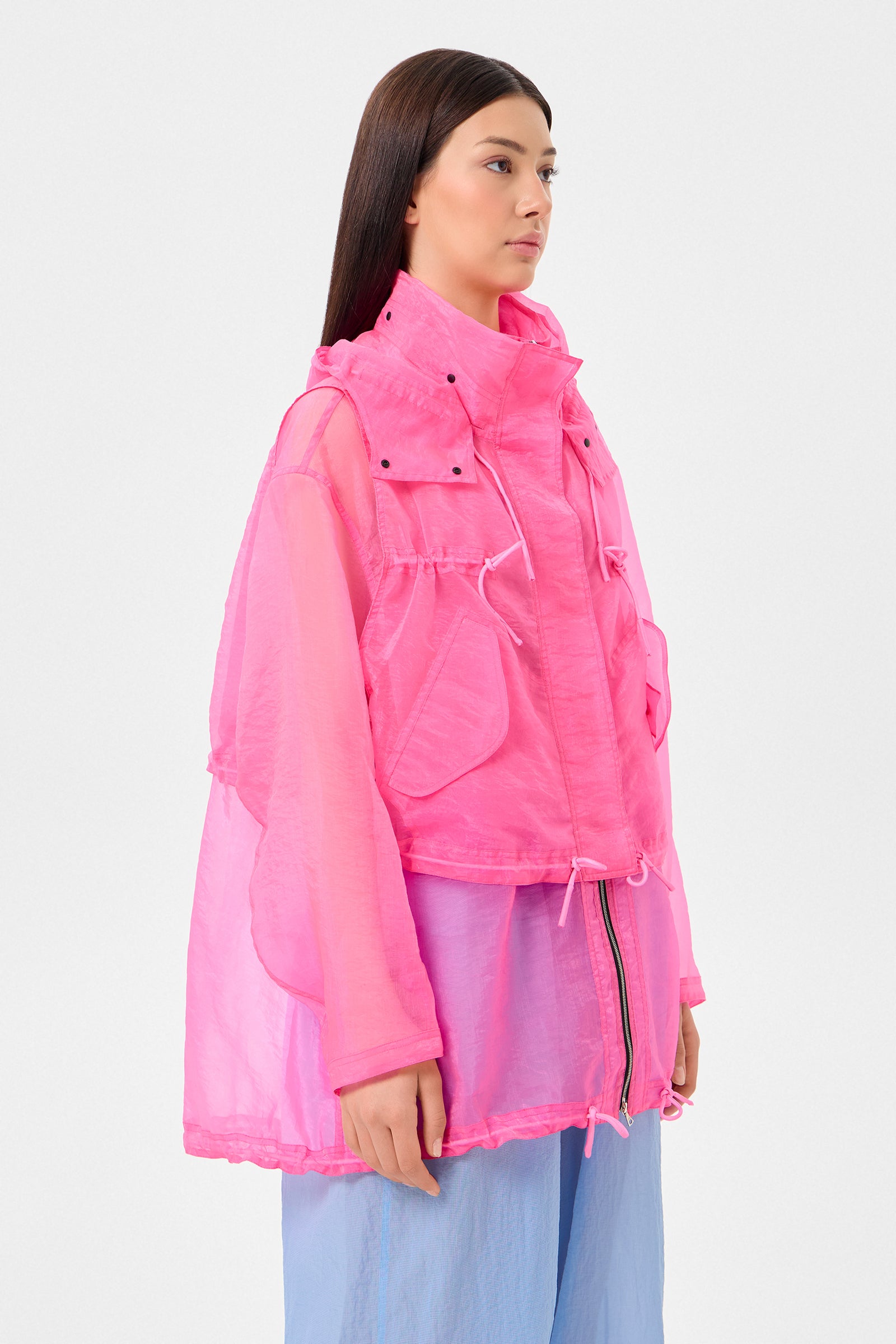 Light Ember Coat Neon Pink