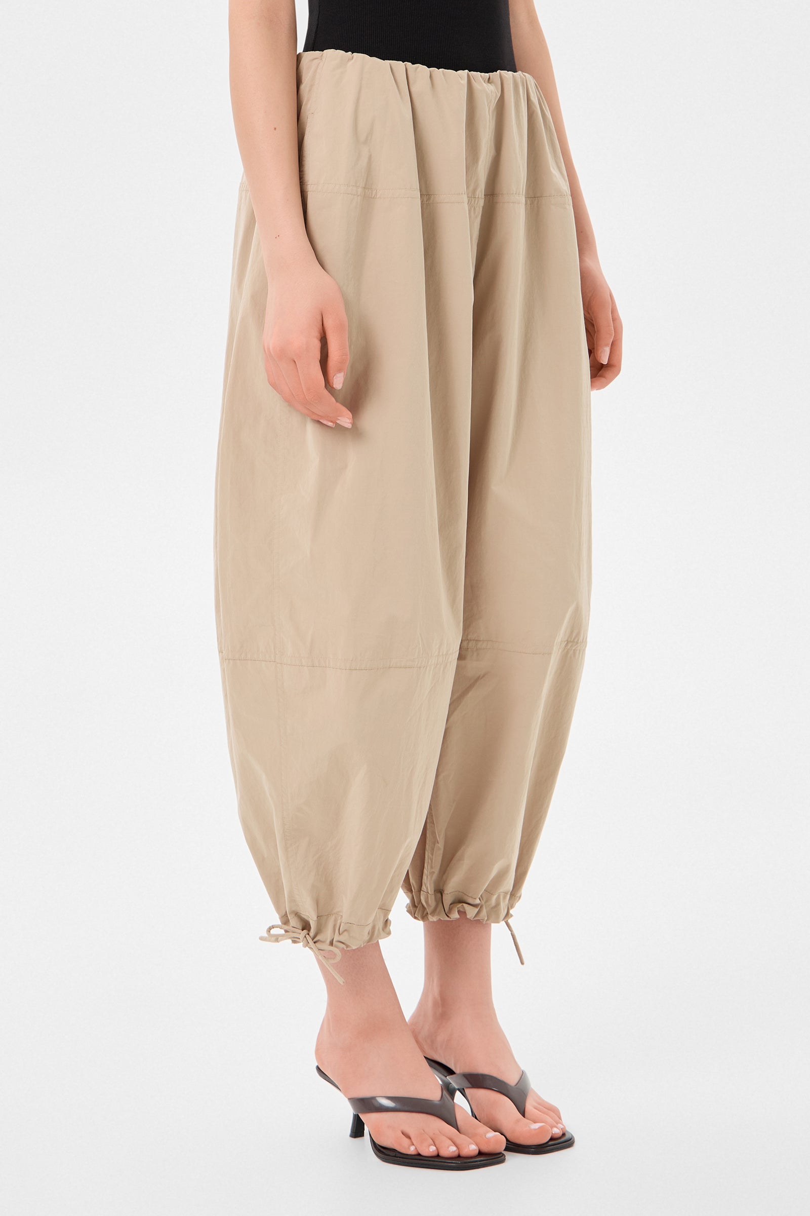 Light Ballon Pants Scooter Beige