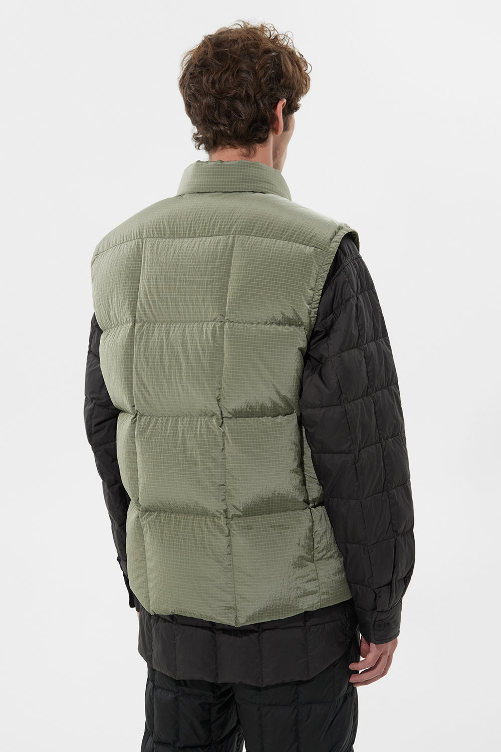 Cloud Vest Man Rib Khaki