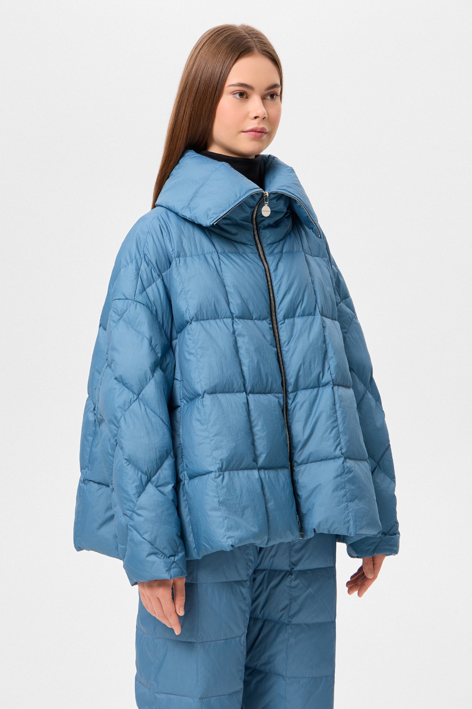 COZY ARCO JACKET MICRO STONE BLUE