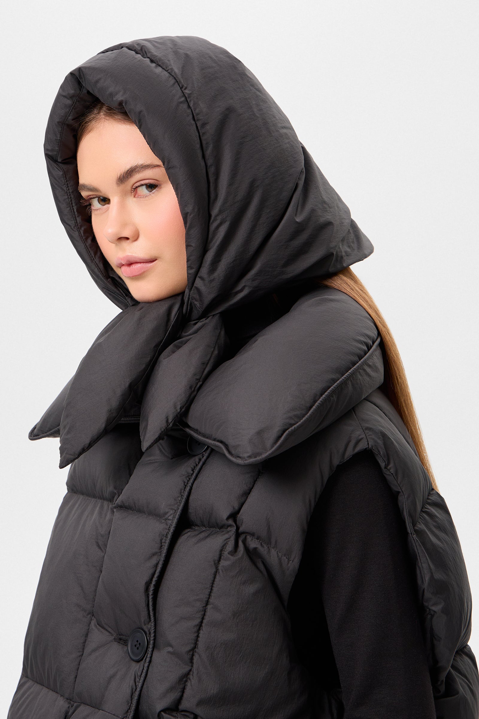 HUSTKA HOOD MICRO BLACK