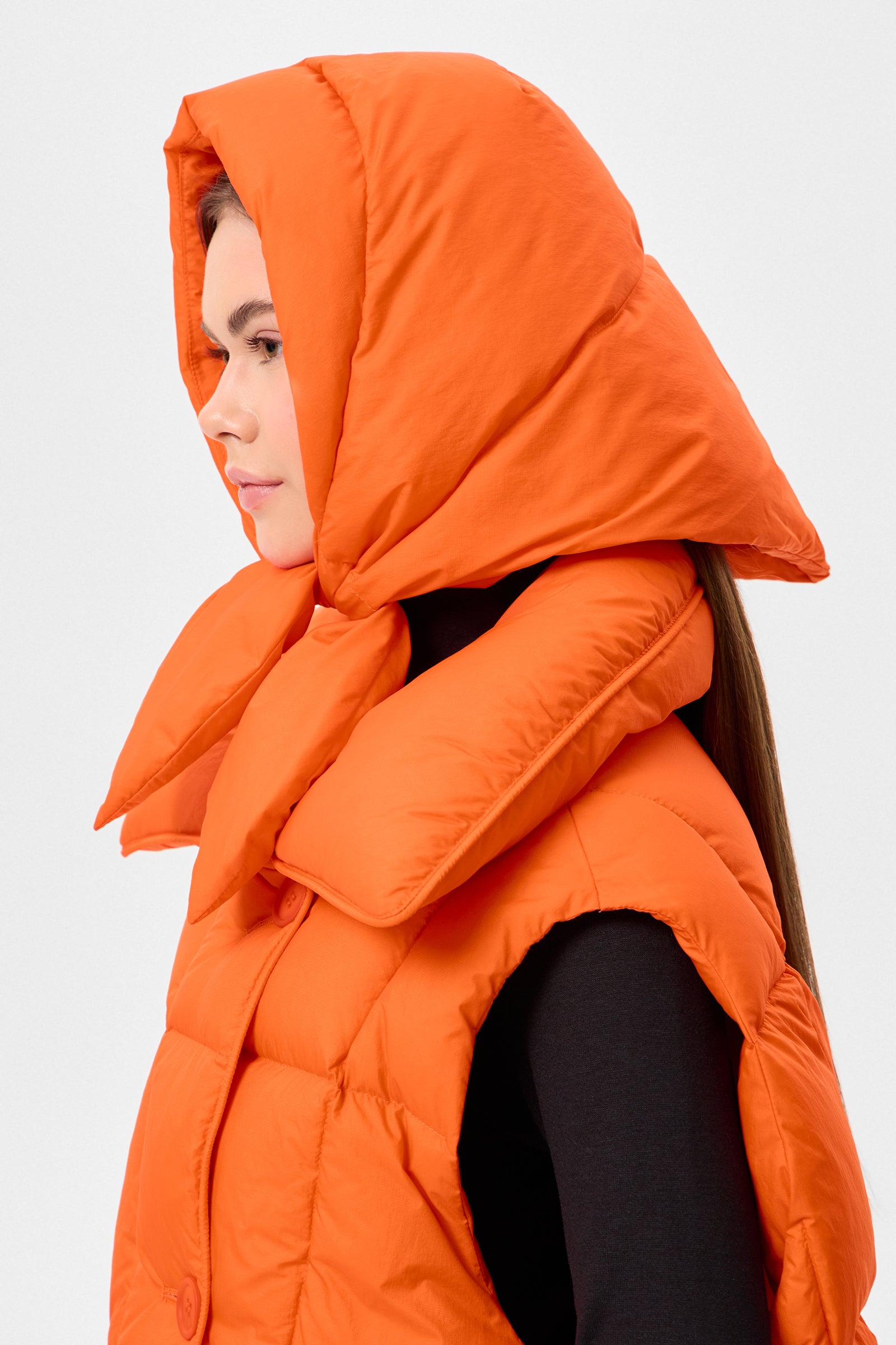 HUSTKA HOOD MICRO ORANGE