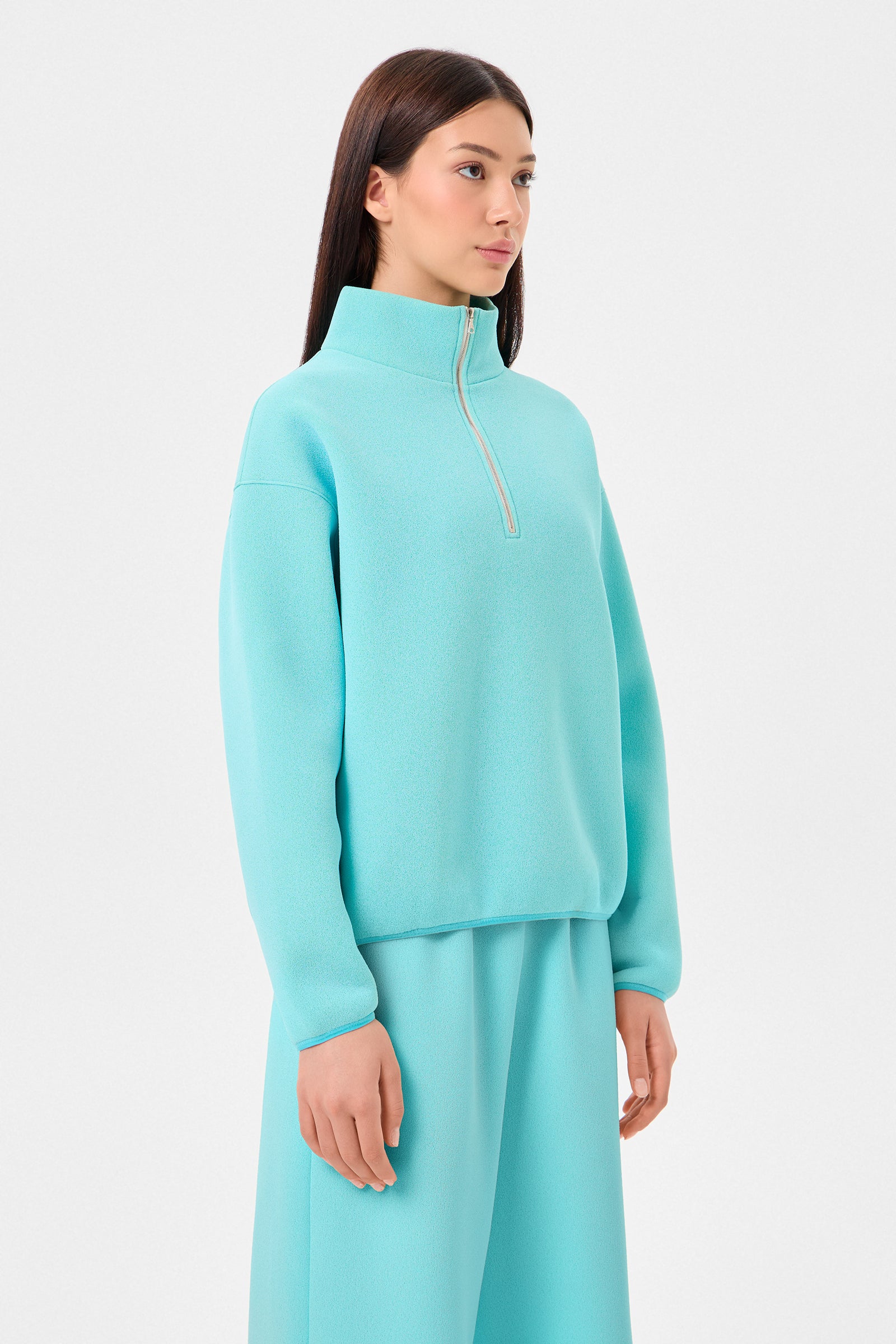 Rocky Half Zip Foam Blue