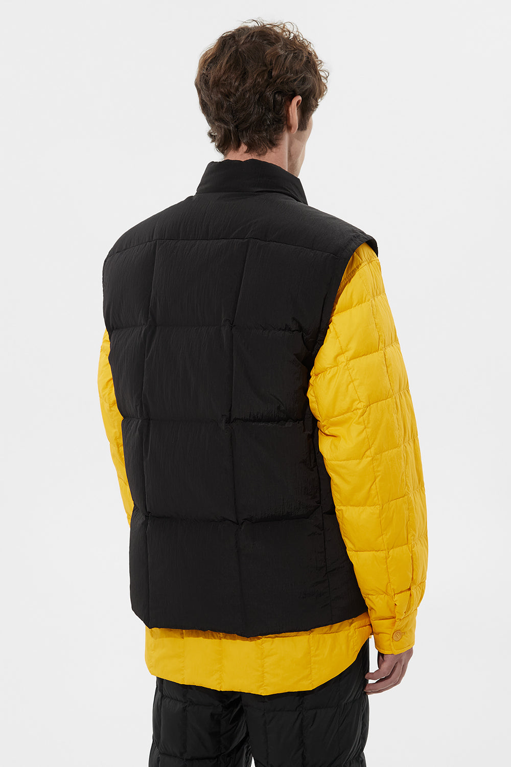 Cloud Vest Man Rib Black