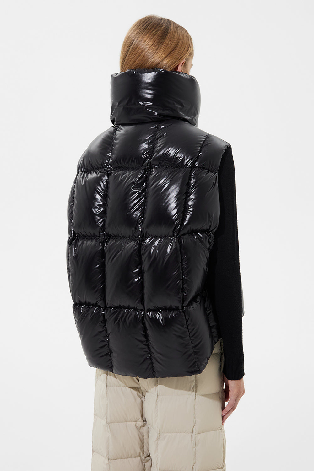 Zip Vest Silky Black