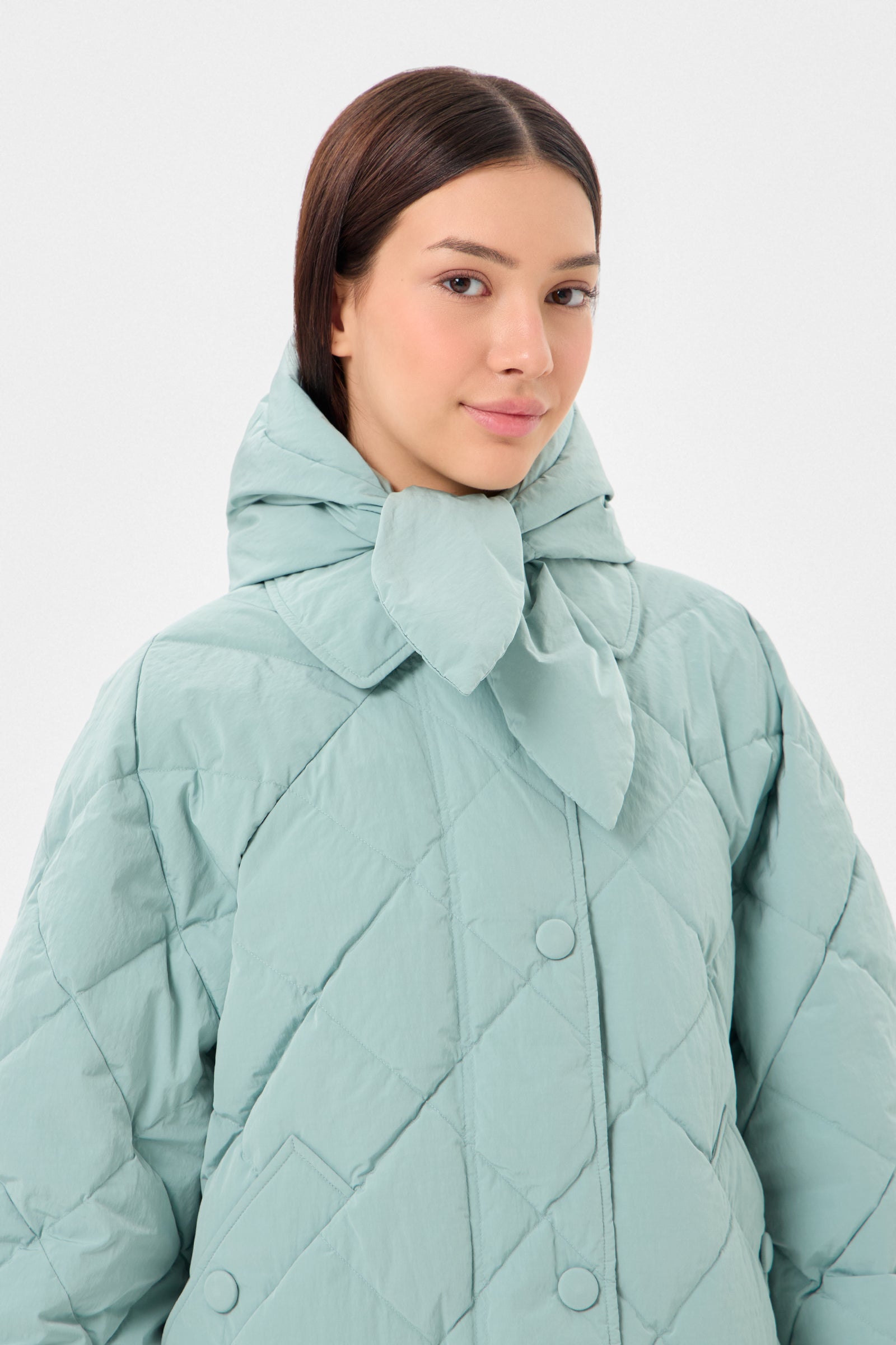 HUSTKA HOOD ENNIO TEAL
