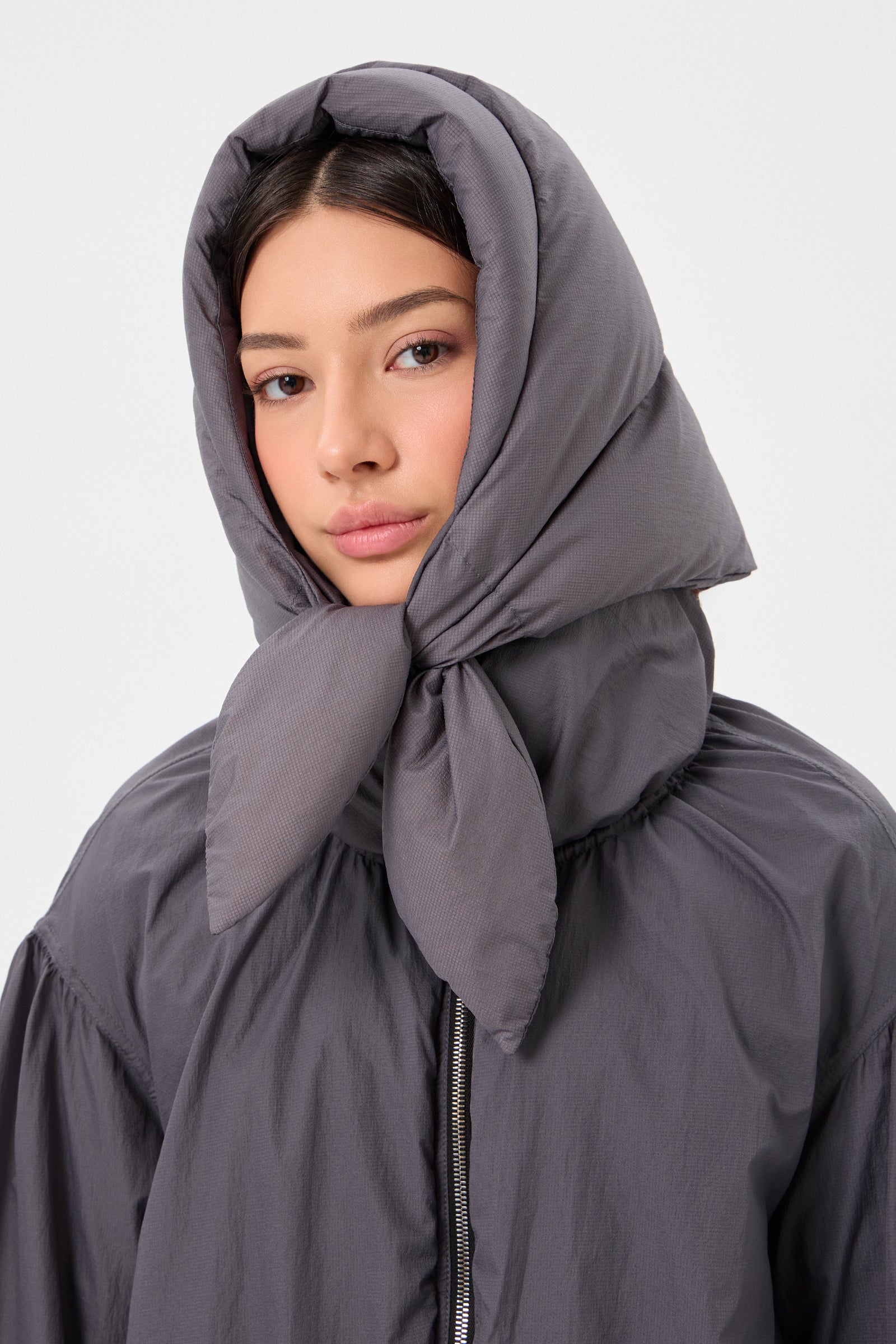 HUSTKA HOOD KETCHUP GREY