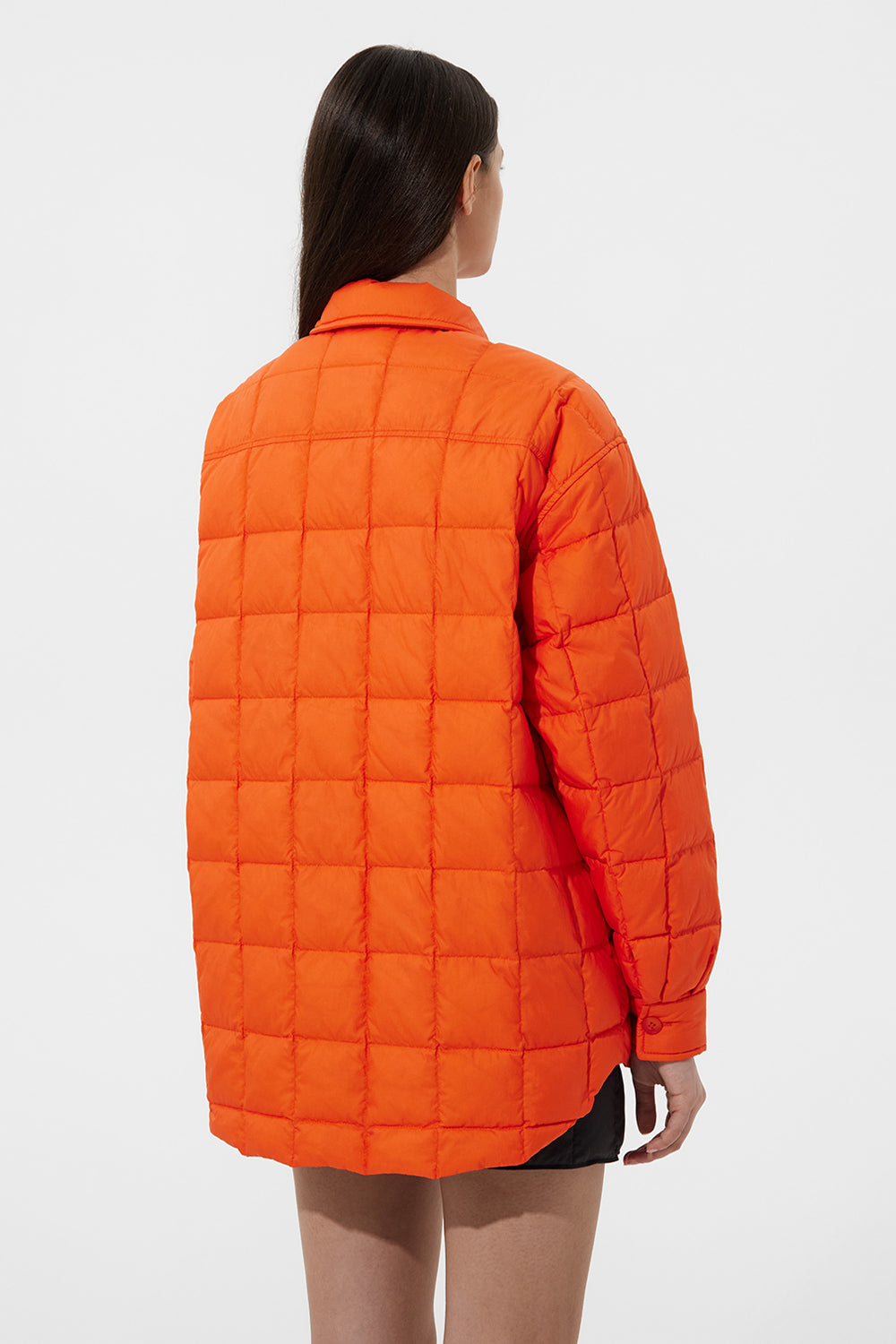 Kalik Down Shirt Micro Brick Orange
