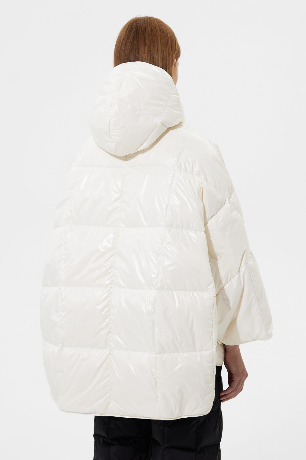 Poncho Silky White