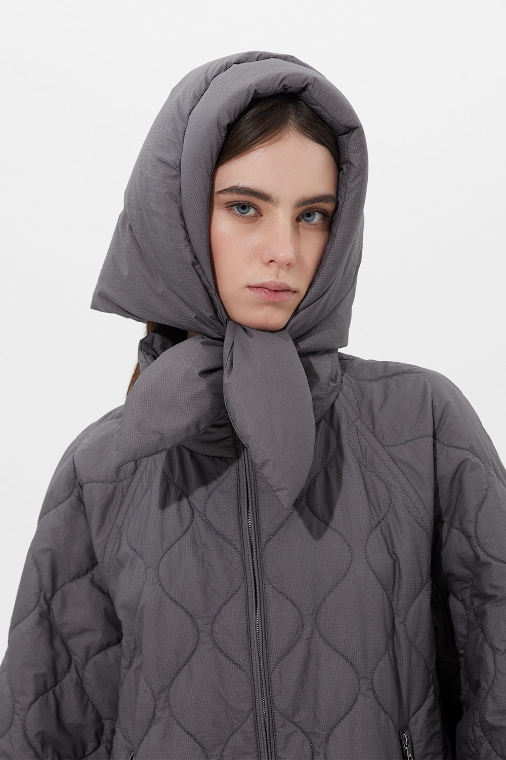 Hustka Hood Ketchup Grey