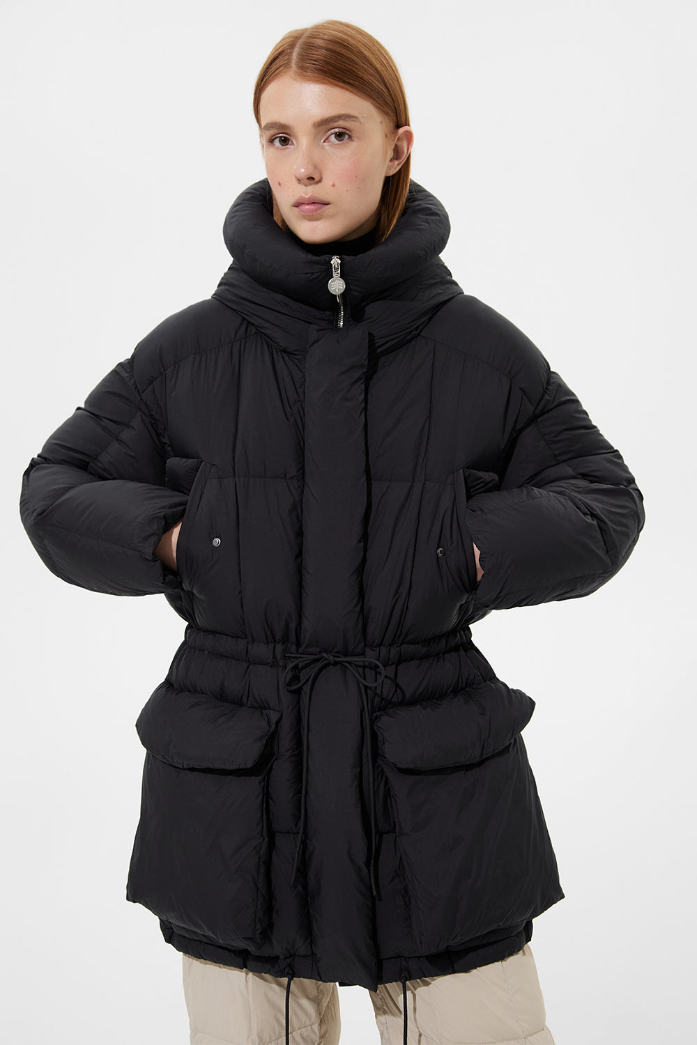 Quilted Parka Soft Black