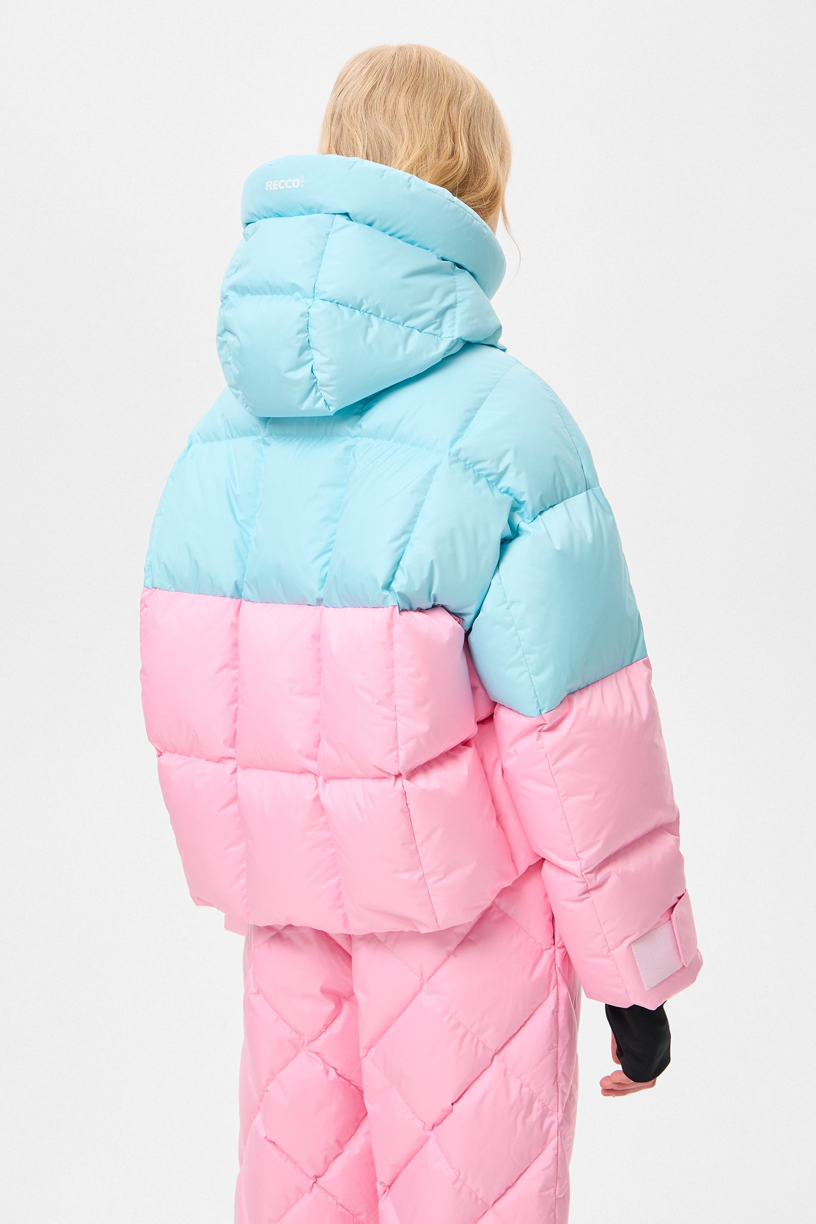 DOUBLE APRES SKI WENDY JACKET TEC AQUA + PINK