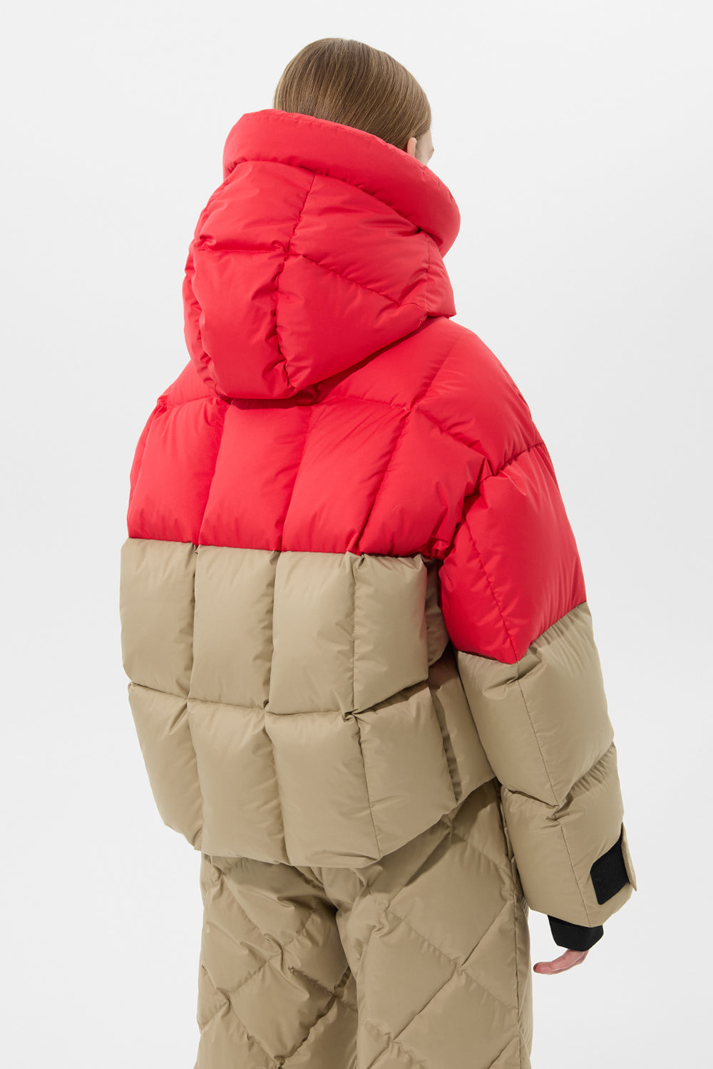 DOUBLE APRES SKI WENDY JACKET TEC PT RED + BEIGE