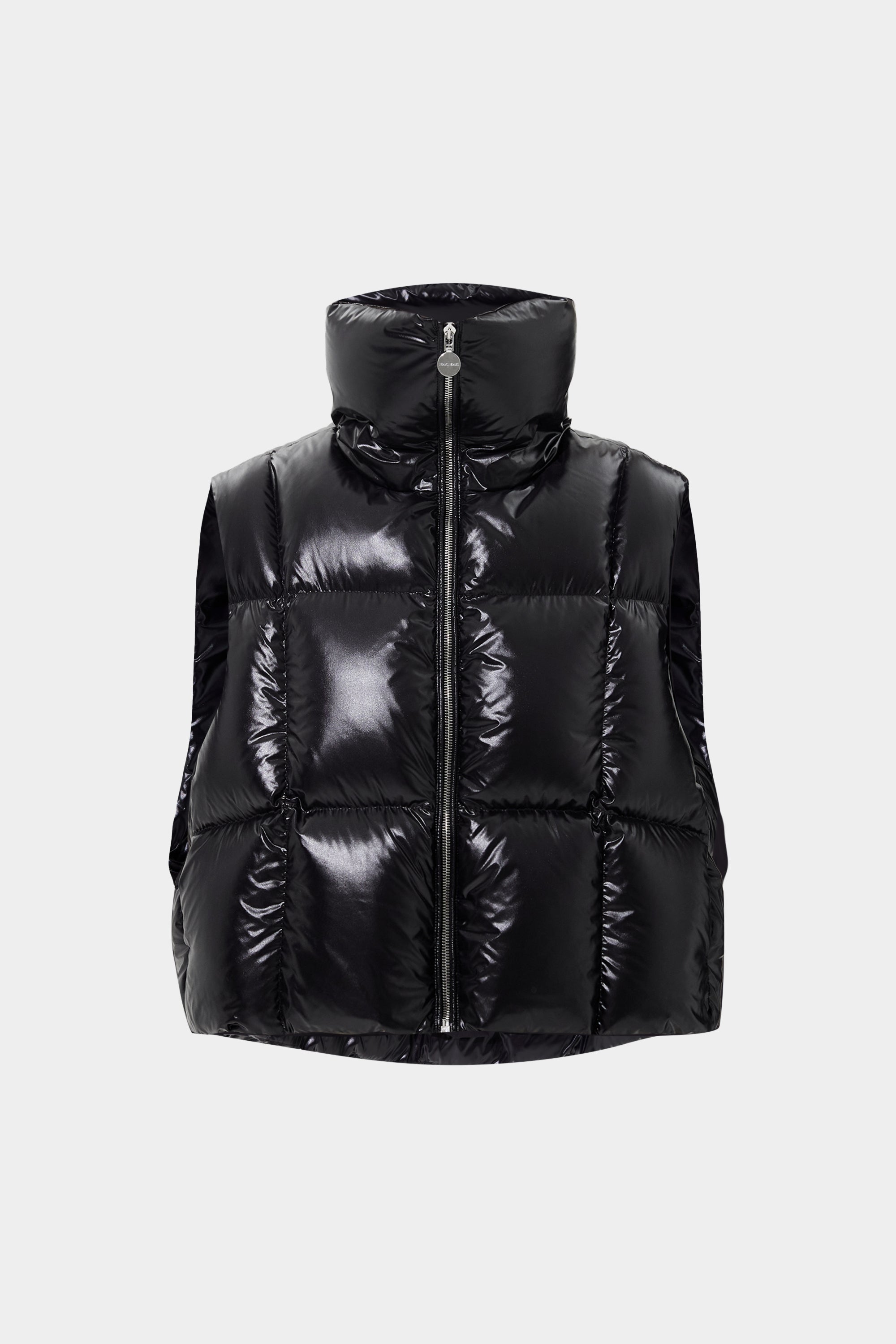 Zip Vest Silky Black