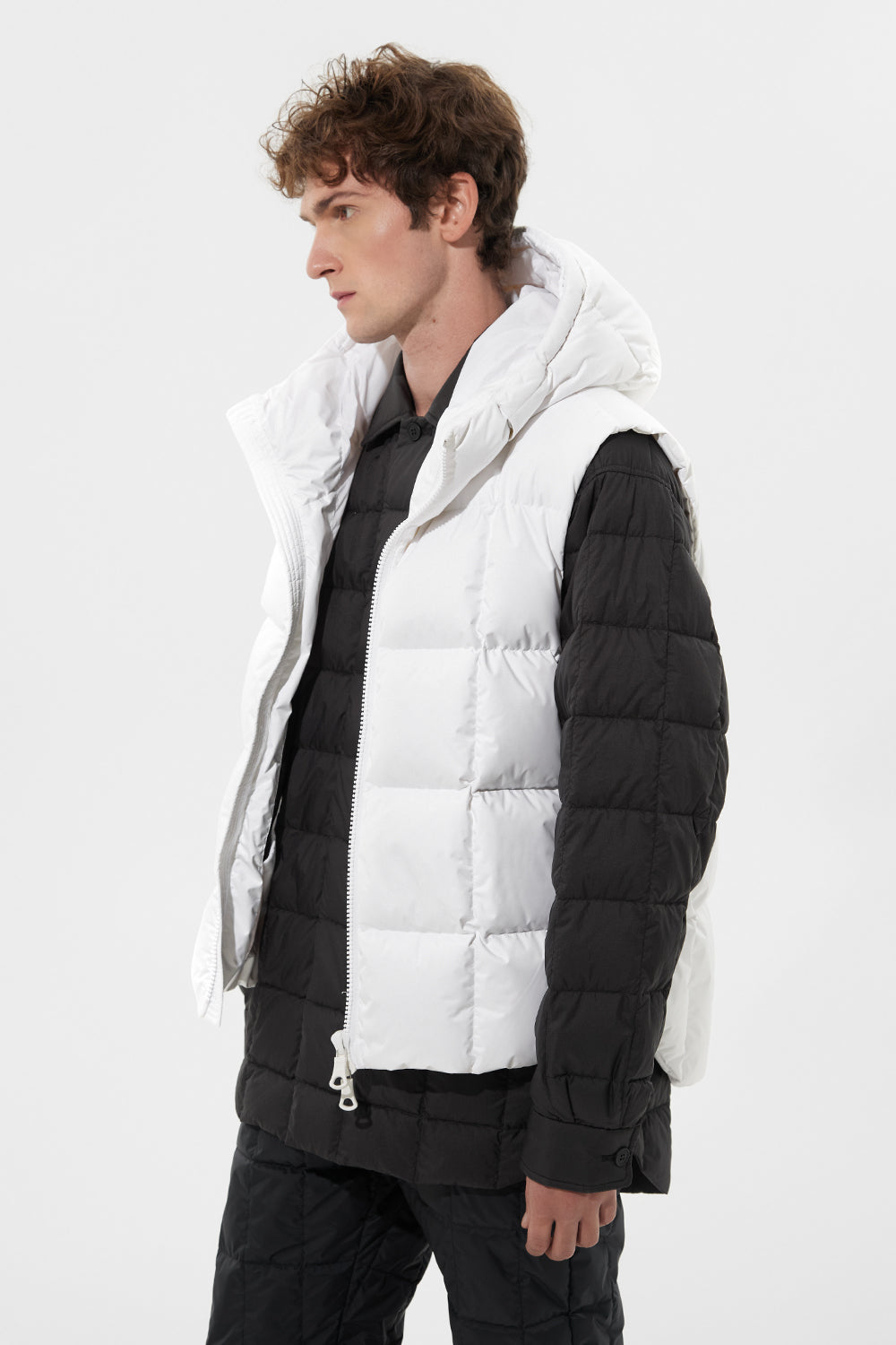 Apres Ski Vest Man Tec White
