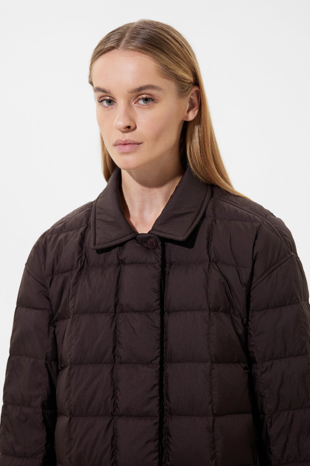 Kalik Down Shirt Micro Brown