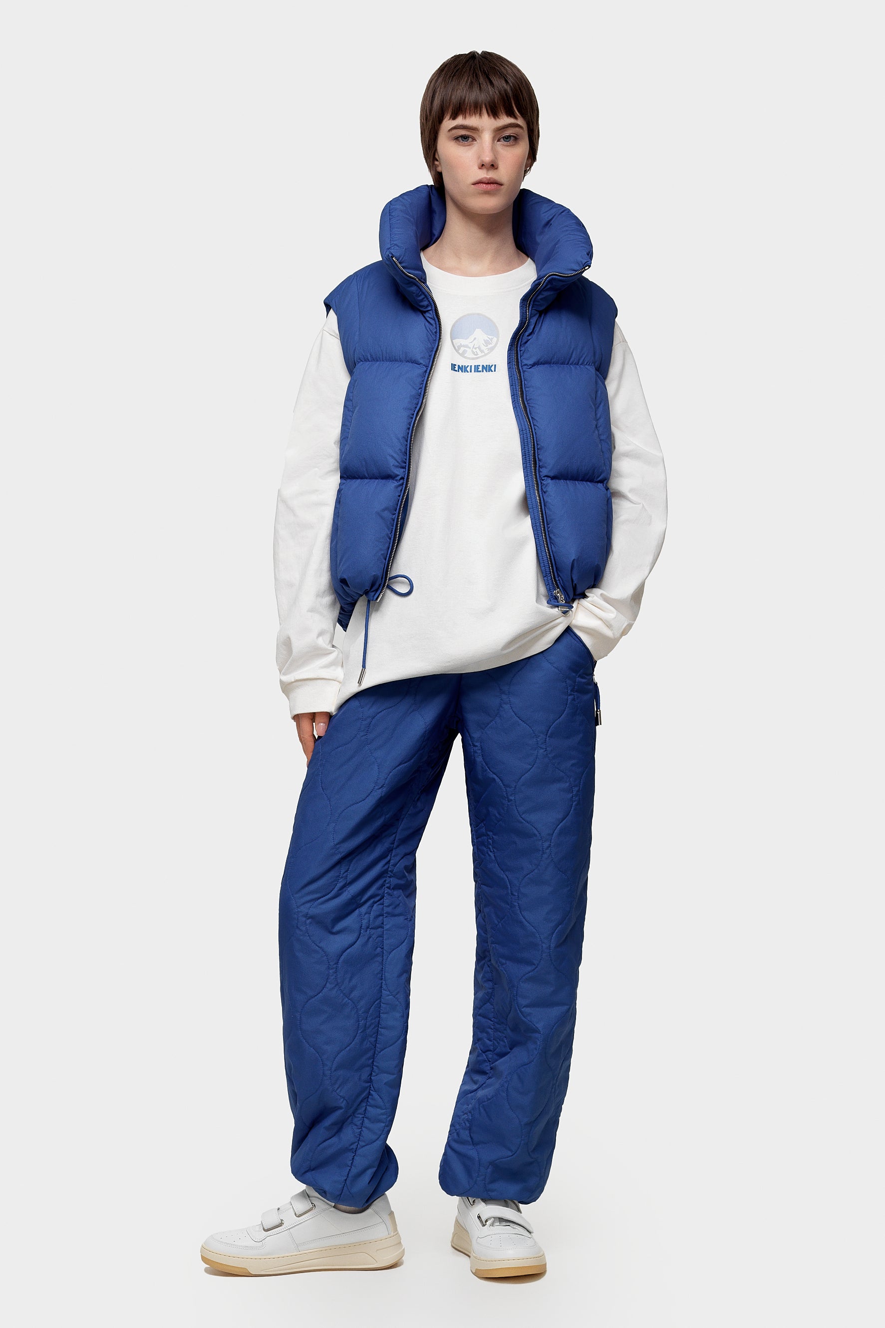 Zip Vest Ketchup Blue